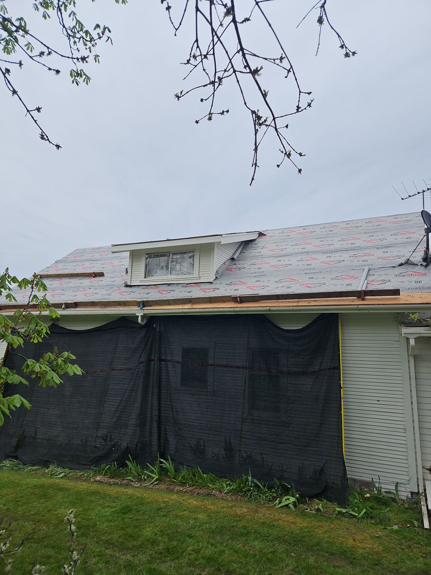 Residential Roofing Installation using IKO Dynasty (Color: Frostone Grey) by Orezona Building & Roofing Company, Inc.