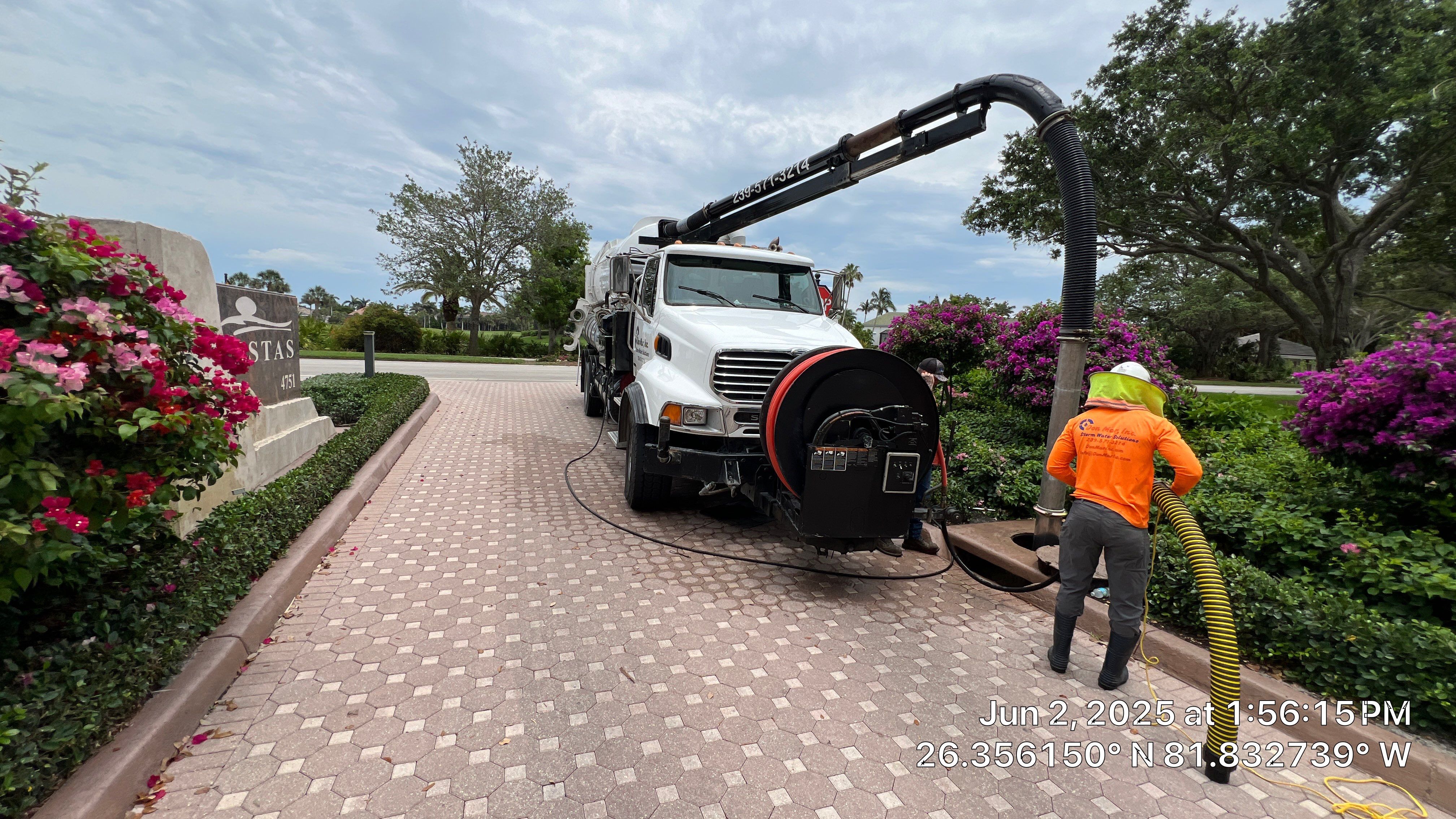 Bonita Bay Condo Stormwater System Cleaning by Don Mar, Inc. Storm Water Solutions
