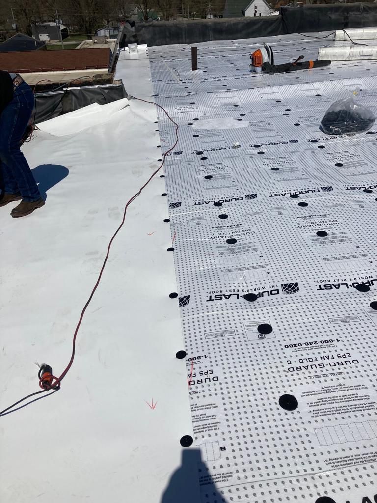 Roof Recover on a downtown building in Lake City  by Grell Roofing, LLC