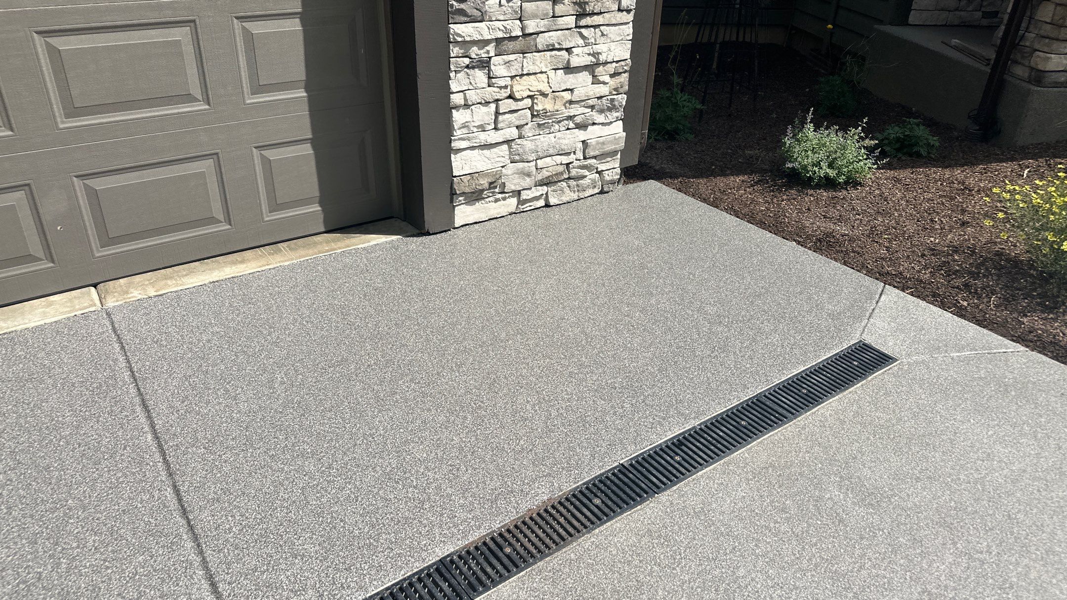 Garage Transformation using Greystone 1/8" by Croc Coatings, LLC