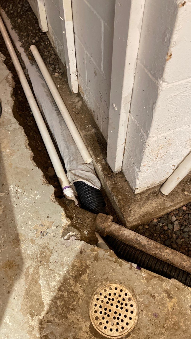 Drain Tile in Columbia Heights by Waterproofing Northeast