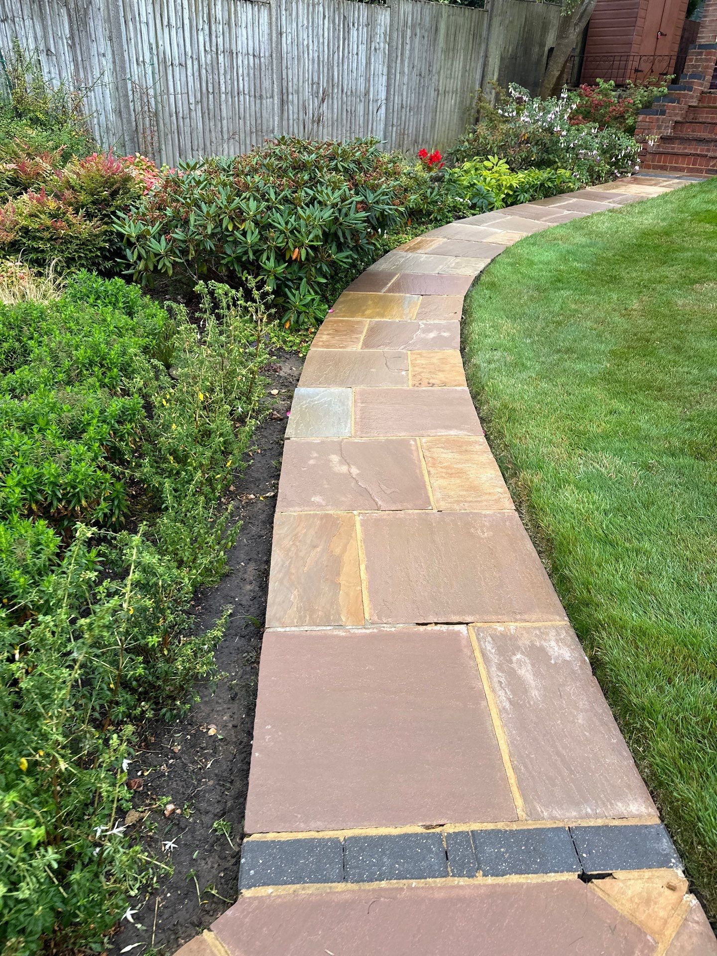 York Stone Patio Cleaning using Honda 15lpm Low Pressure Washing Machine by Ges Exterior Cleaning ltd