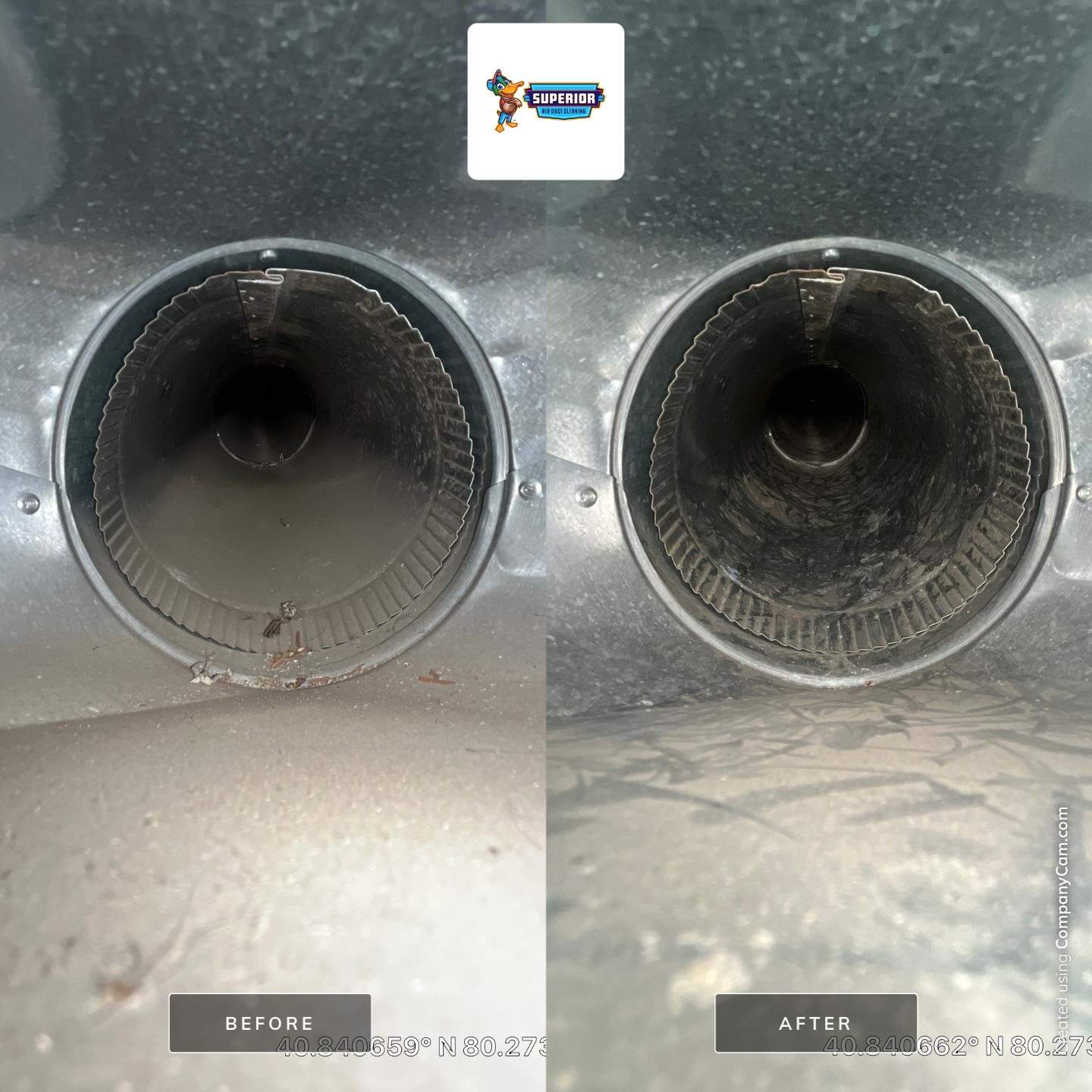 Air Duct Cleaning With a Vacuum Truck in Ellwood City, PA by Superior Air Duct Cleaning