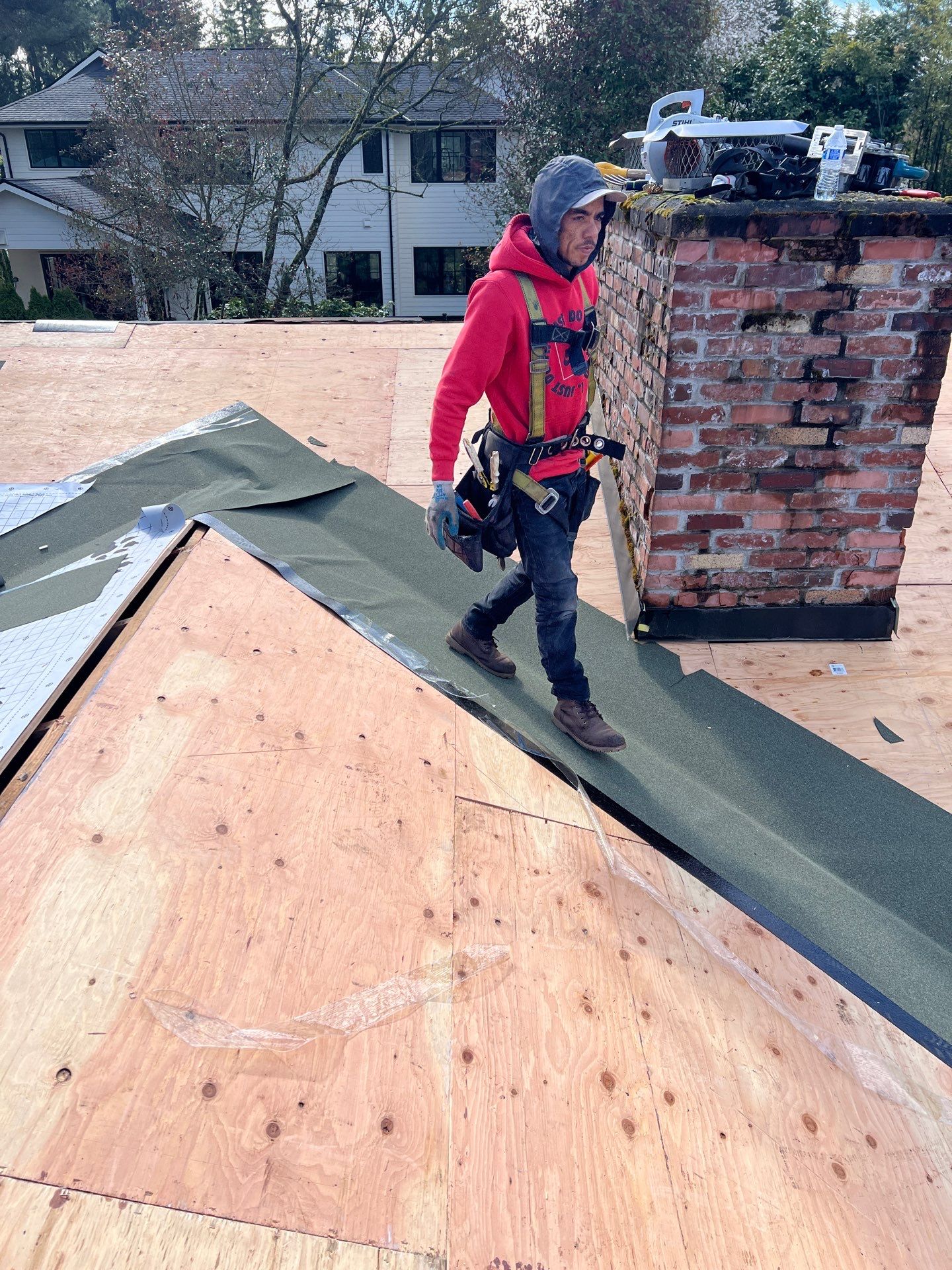 Residential Roofing Installation using GAF HDZ Shingles by Roofing Formula LLC