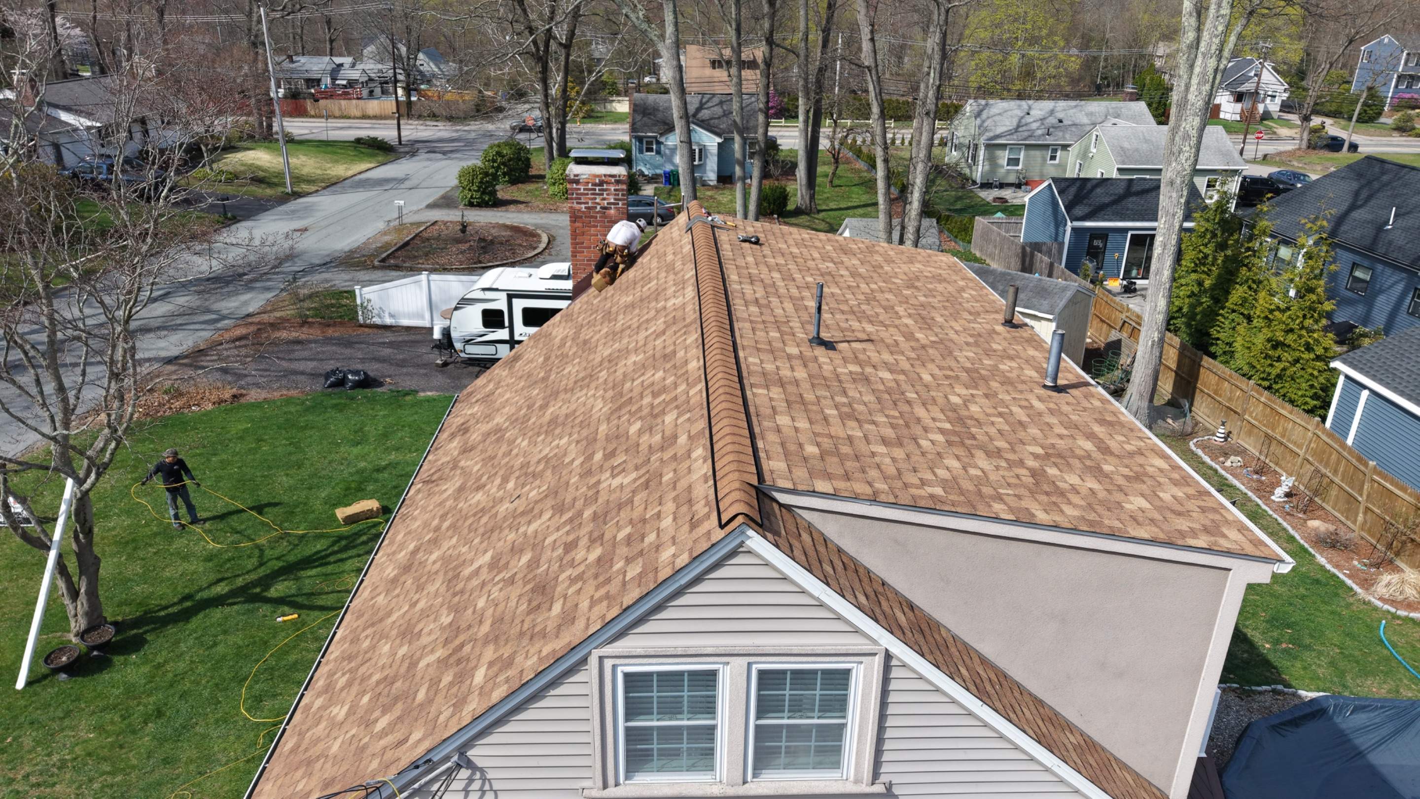 Solar Panel Removal & Full Roof Replacement – Owens Corning Duration, Desert Tan by JOHNNYS PRO