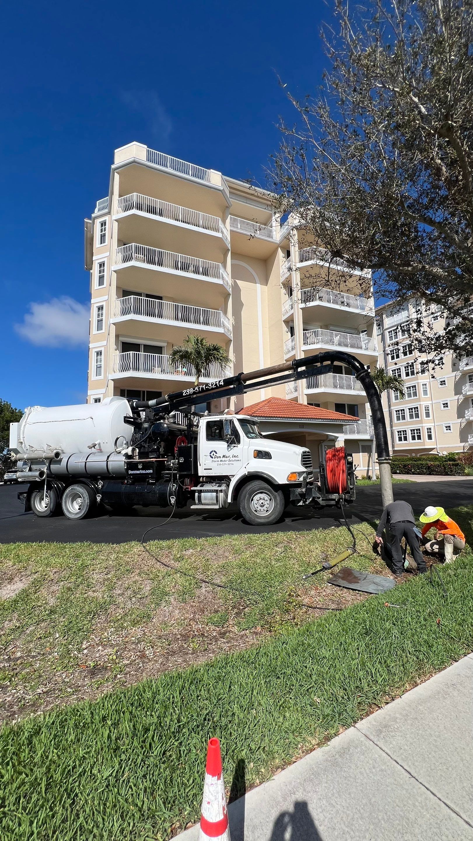 Condo Complex Stormwater System Maintenance by Don Mar, Inc. Storm Water Solutions
