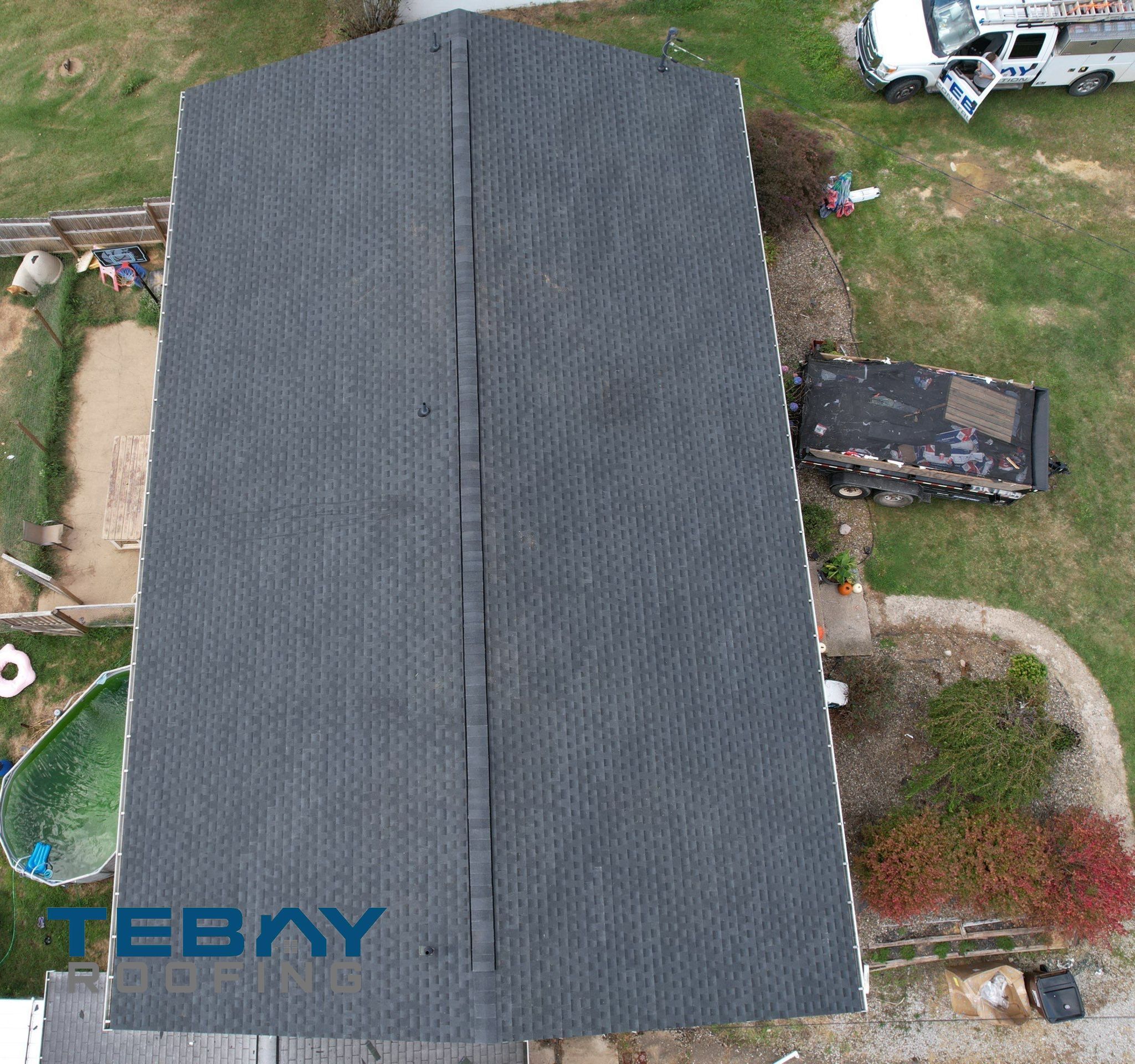 Residential Roofing Installation using GAF Timberline HDZ by Rainstoppers Roofing