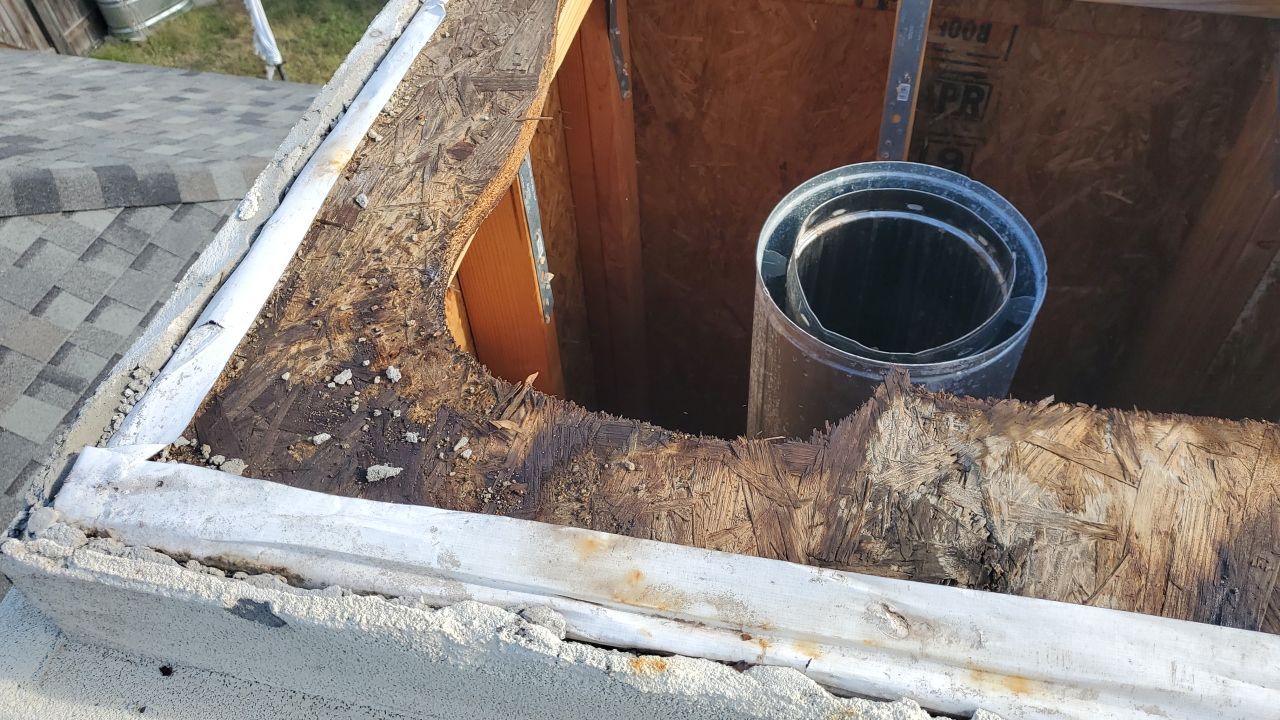 Chimney Cap & Chase Replacement using Custom Fabricated Stainless Steel by Lighthouse Roofing