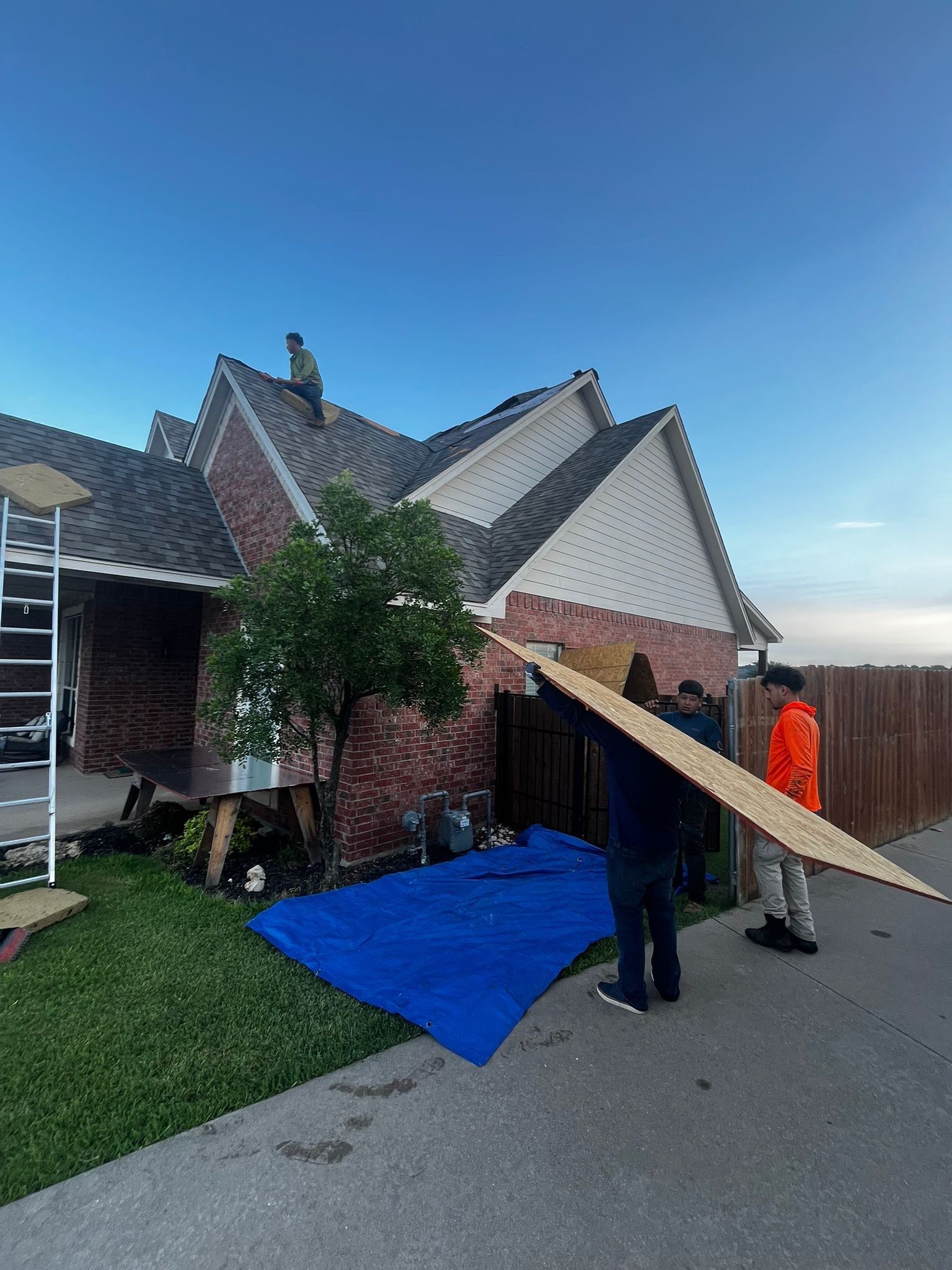 Project in Cleburne by Lonestar Roofing and Restoration LLC.