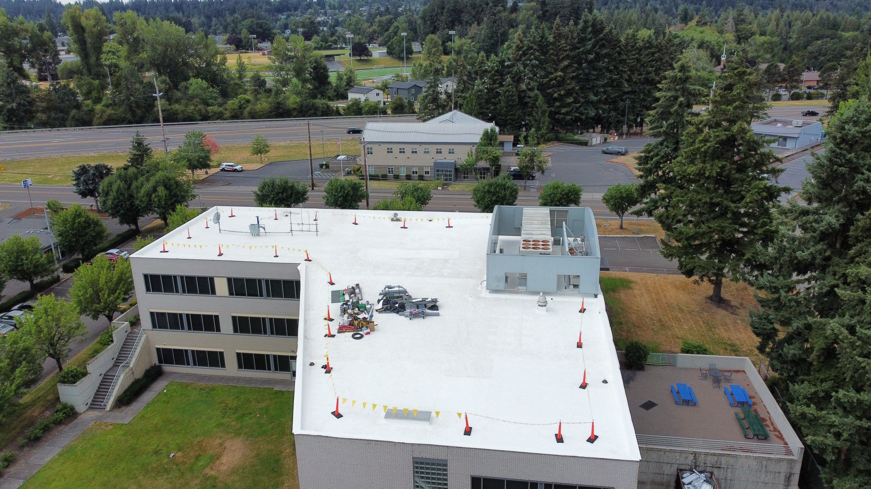 Commercial Roofing Replacement using TPO by Vitan Construction LLC 