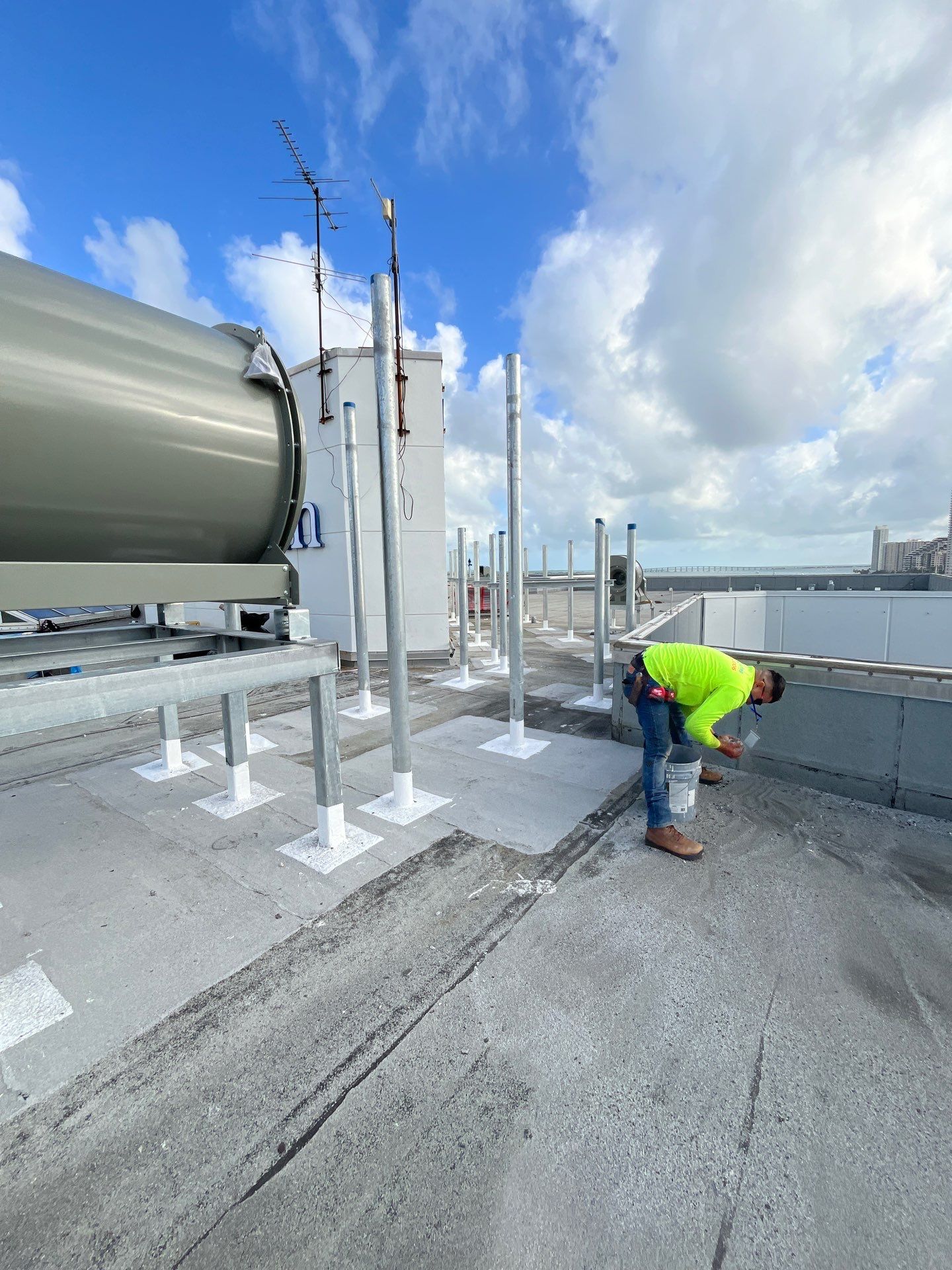 Commercial Roofing Repair and TPO Membrane Restoration in Miami by AJF ROOFING INC