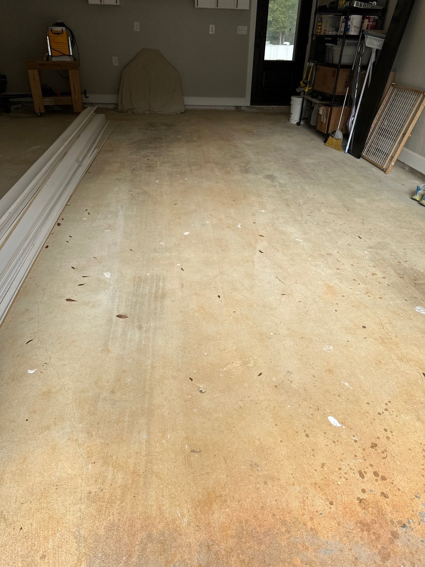 Garage Floor Refinishing with Epoxy Flake System in Mobile by Cornerstone Hard Surface Restoration