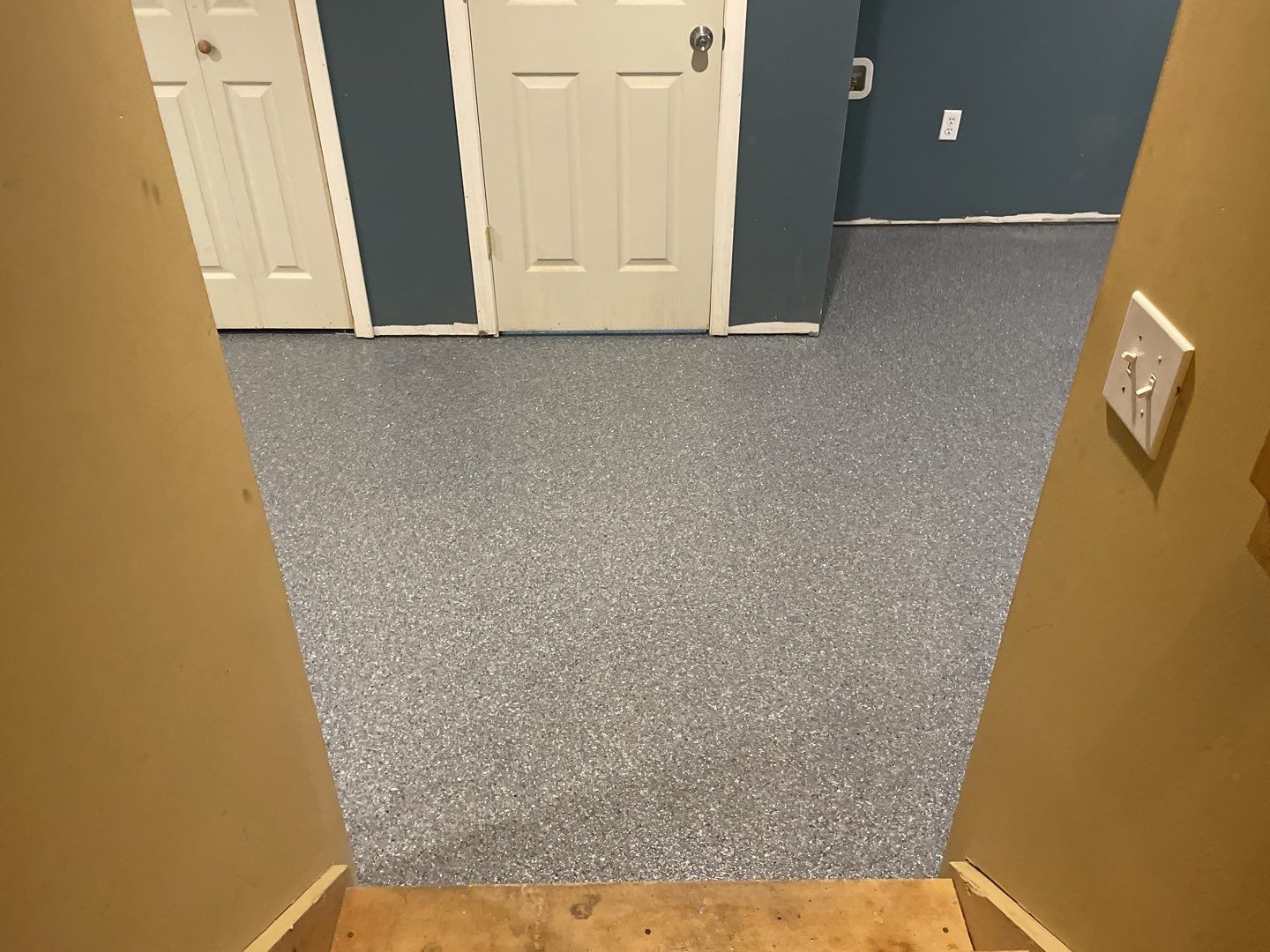 Basement Floor using Granite by Your1DayFloor.com