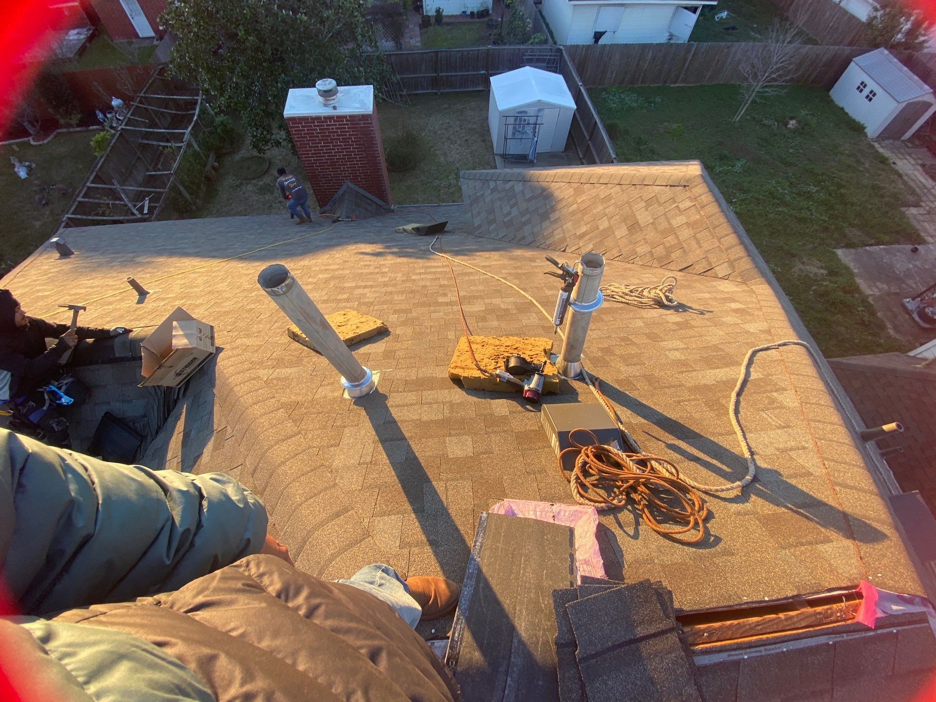 Residential Roofing Installation using Owen's Corning Duration (Lifetime) Shingles by Roof Repair Company