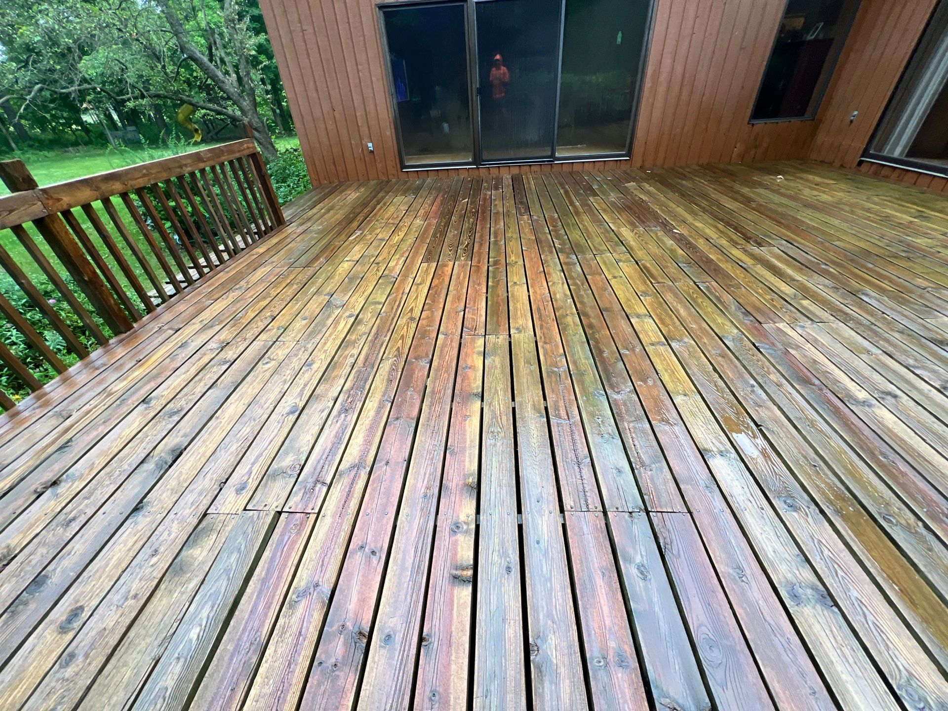Deck, Patio, and Tennis Court Cleaning by Northern Power Washing LLC.