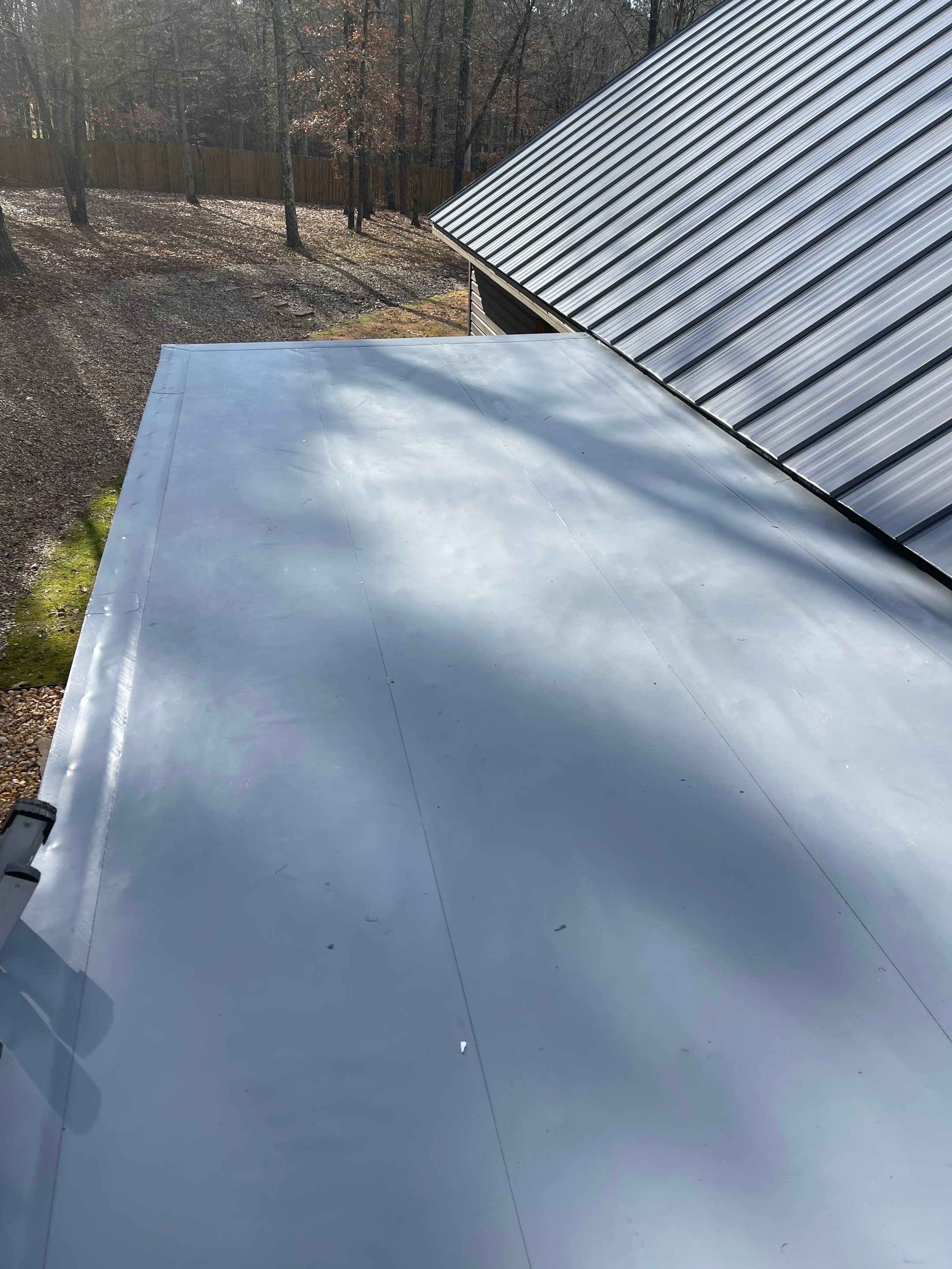 Residential Metal Roof Replacement using Reed's Metals: 26 GA. Standing Seam: Charcoal Grey by Hostetler Roofing