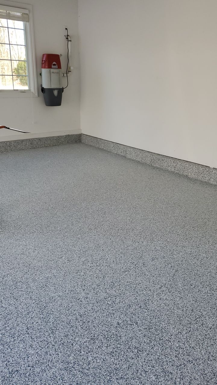 Garage Floor using Penntek Slatestone by Spectrum Painting, LLC