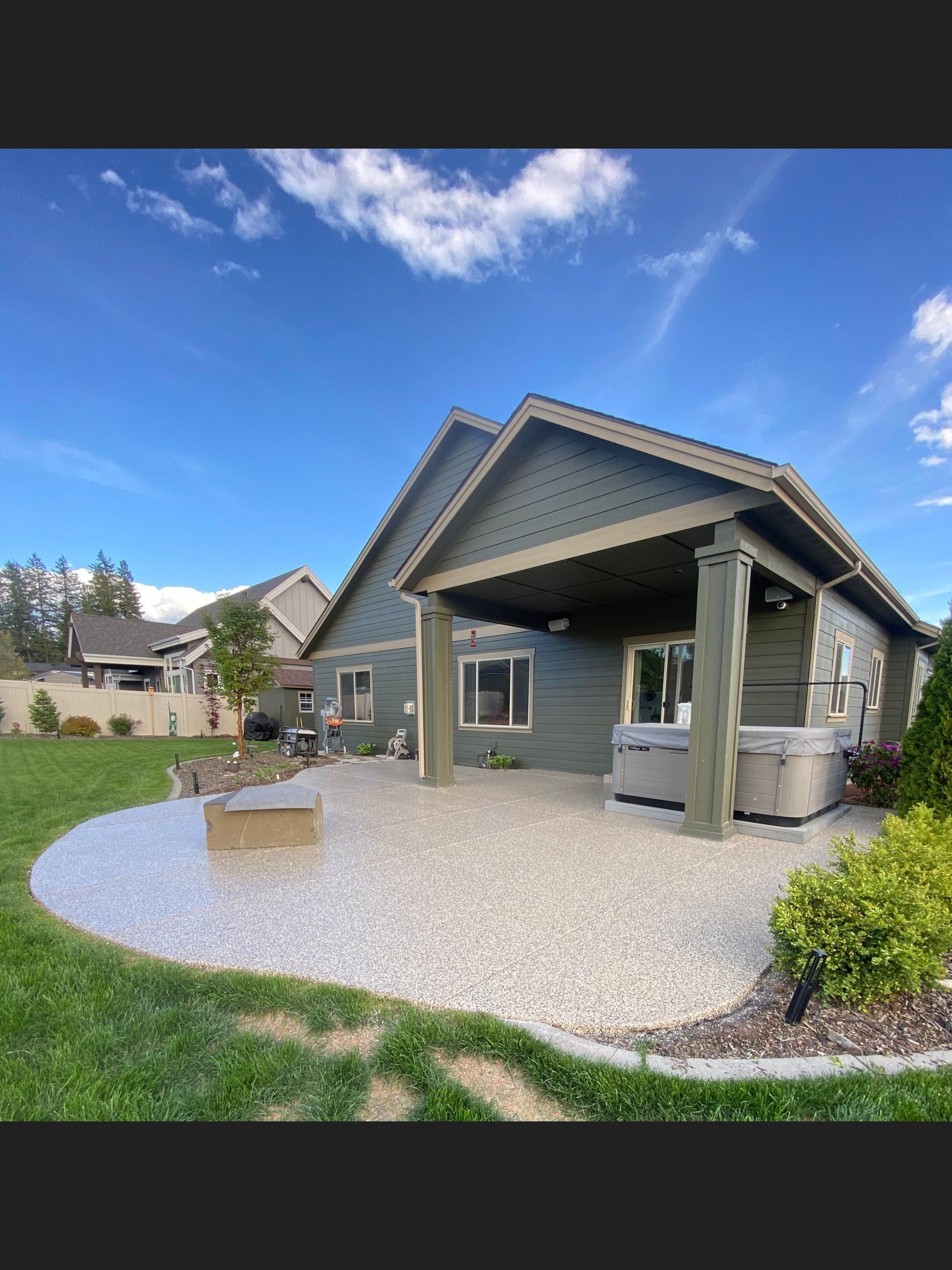 Patio and Walkway using Cordwood Colorway by Croc Coatings, LLC