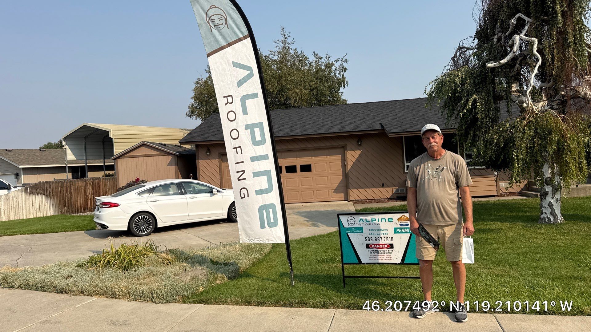 Residential Architectural Shingle Roof Replacement in Kennewick, Washington by Alpine Roofing