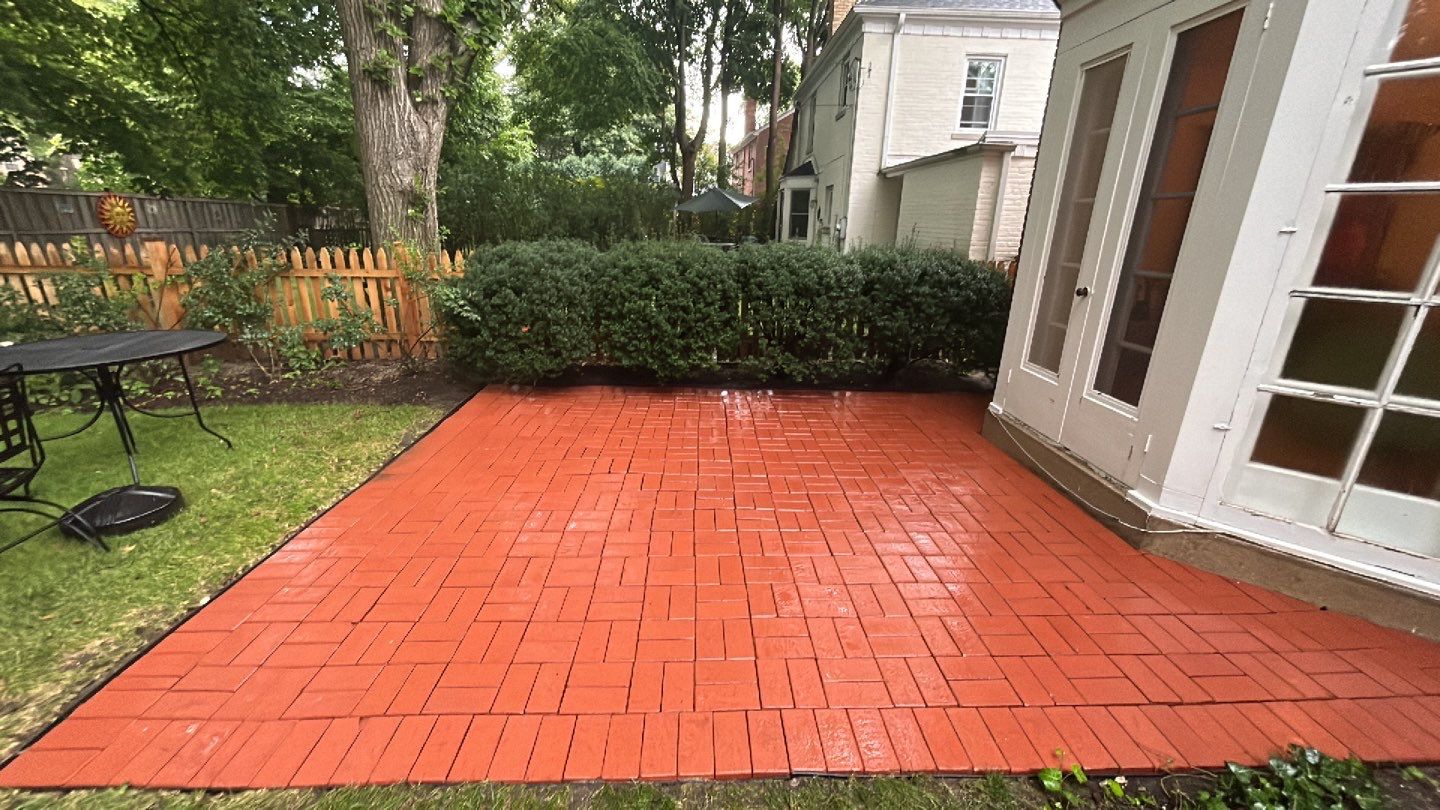 Brick Paver cleaning, sanding, seal by Northern Power Washing LLC.