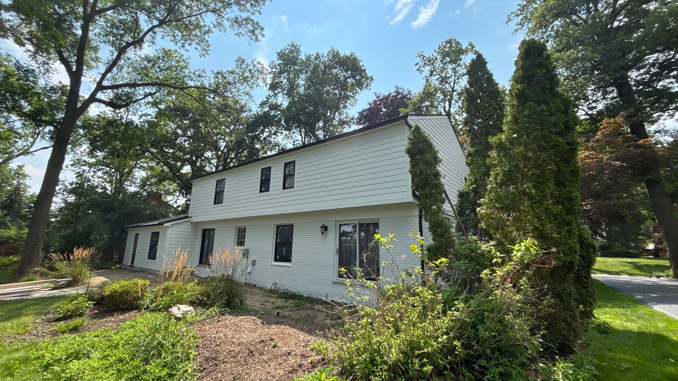 Siding Replacement using Hardie Plank S8 1/4"  Arctic White by 180 Contractors