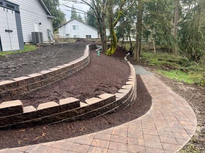 Retaining Wall and Backyard Renovation | Everett 