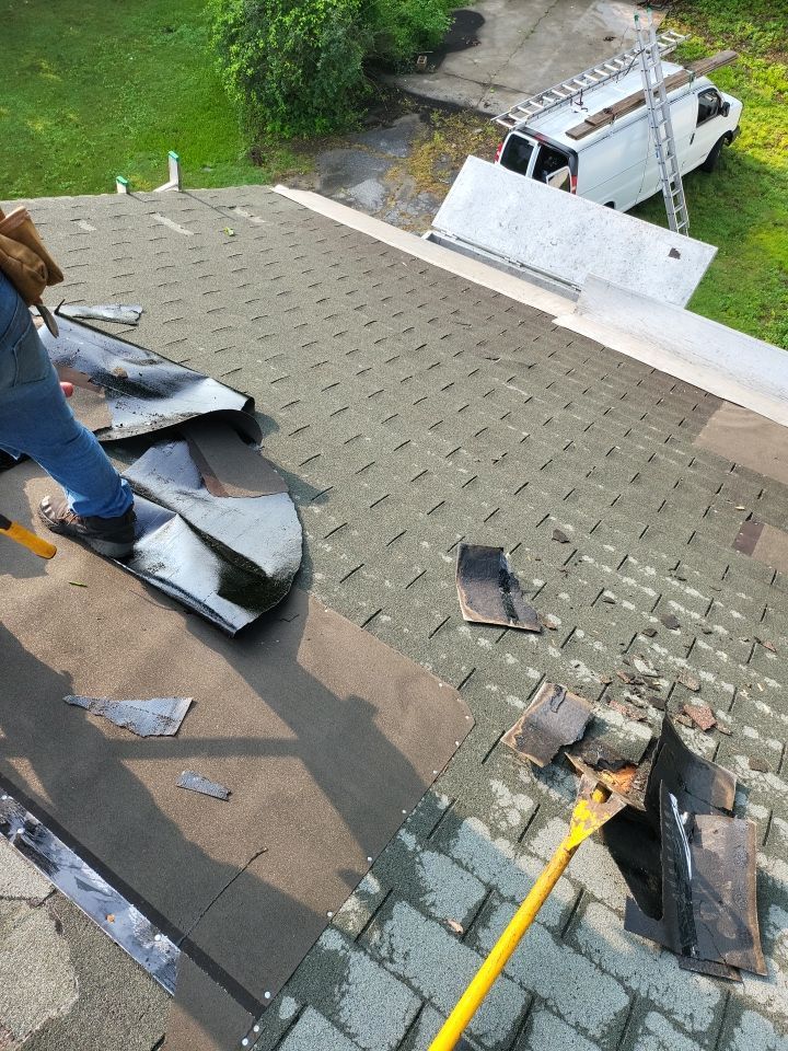 Residential Roofing Installation using Owens Corning Duration Driftwood by A Plus Exterior