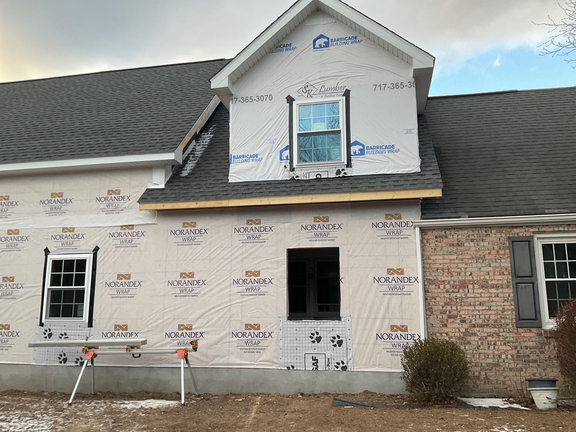 From Dormer to Full Gable Addition with Cathedral Ceiling by Esh Builders