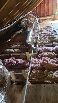 Pead installation for future finished attic