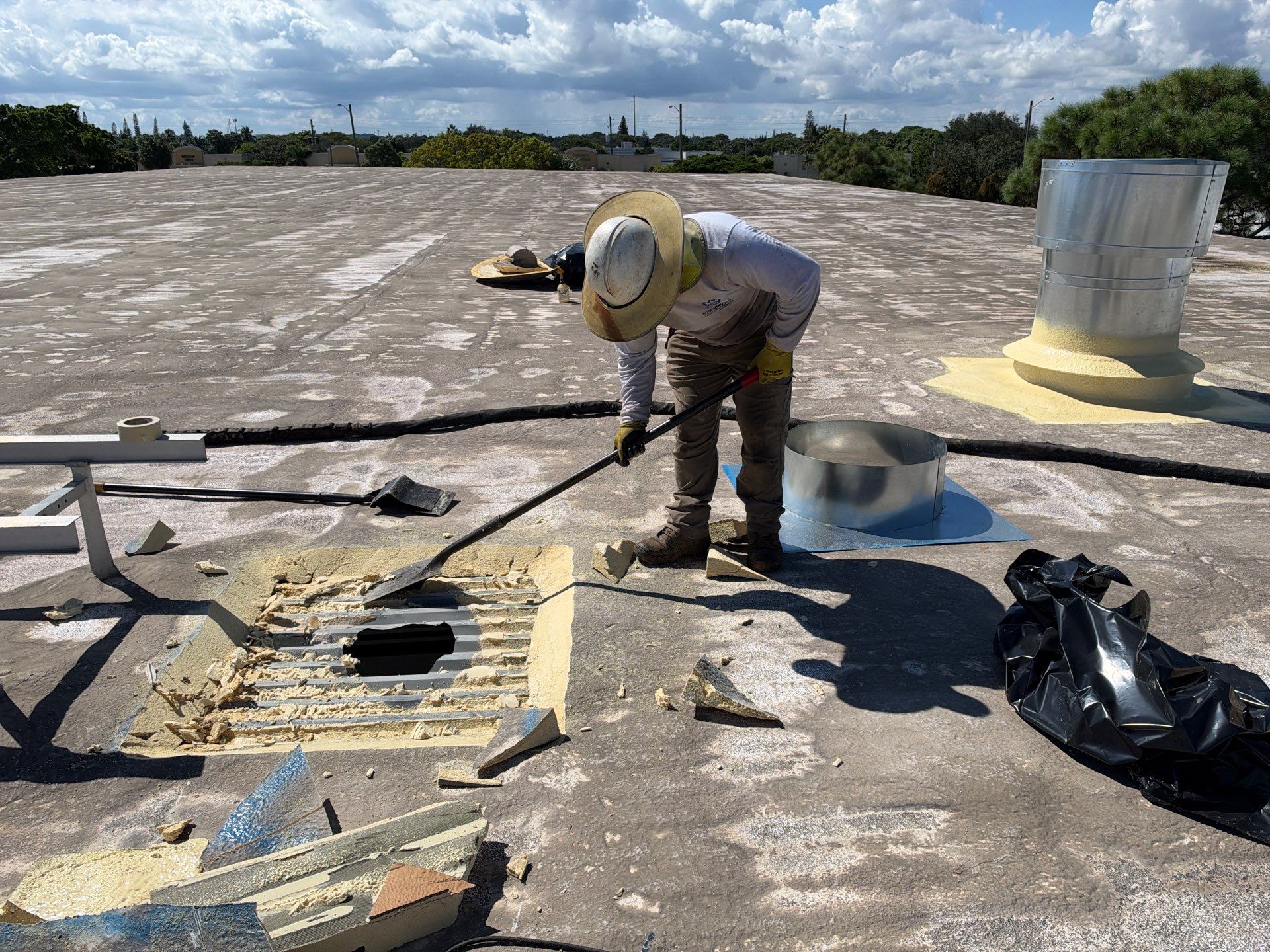 Commercial Roof Restoration and Ventilation Upgrades in Deerfield Beach by Roof King LLC
