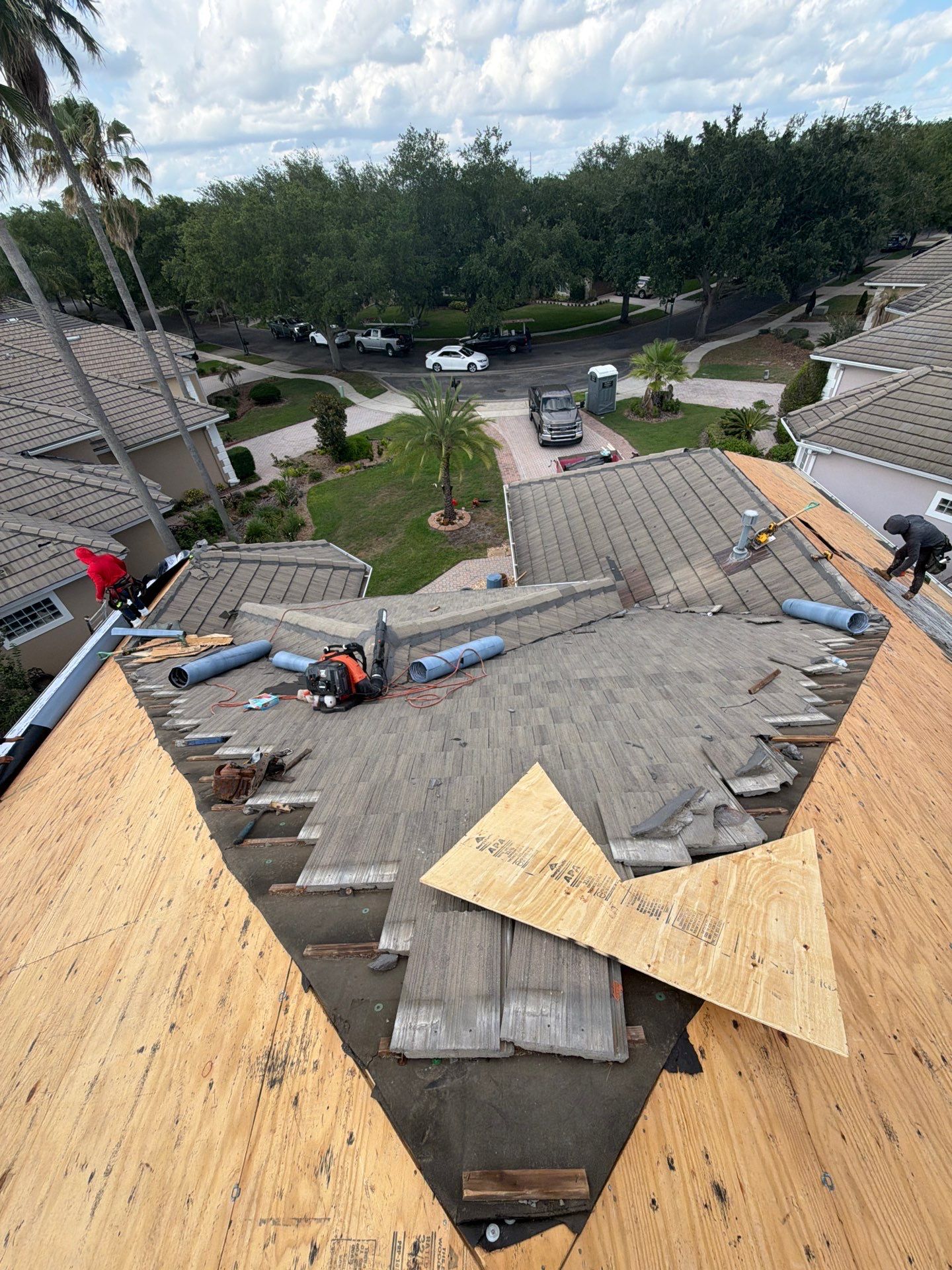 Concrete Tile Roof Replacement Using Polystick TU Plus in Orlando by Fortified Roofing Solutions Corp.