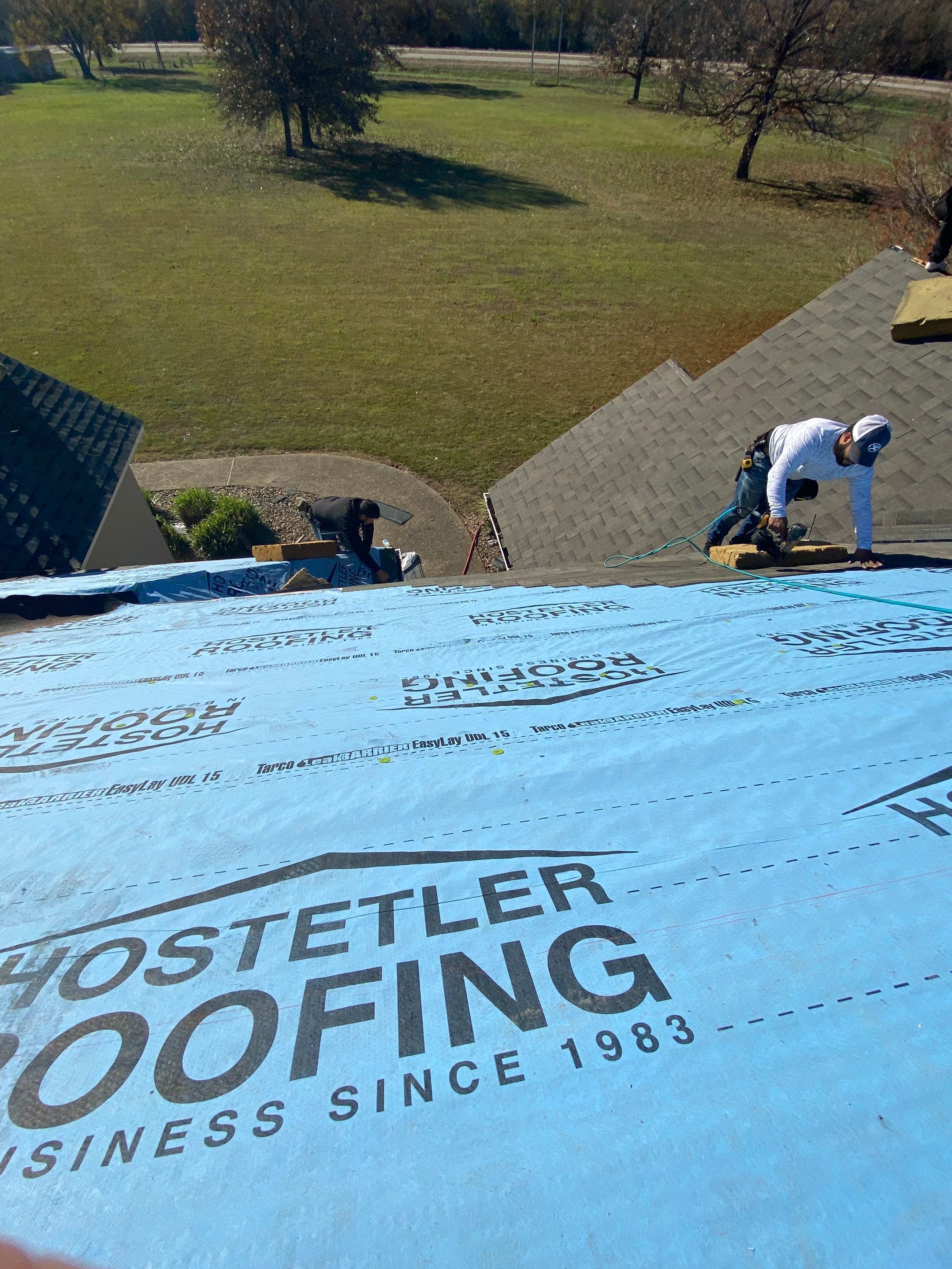 Residential Roofing Repair using Malarkey Vista: Weathered Wood  by Hostetler Roofing