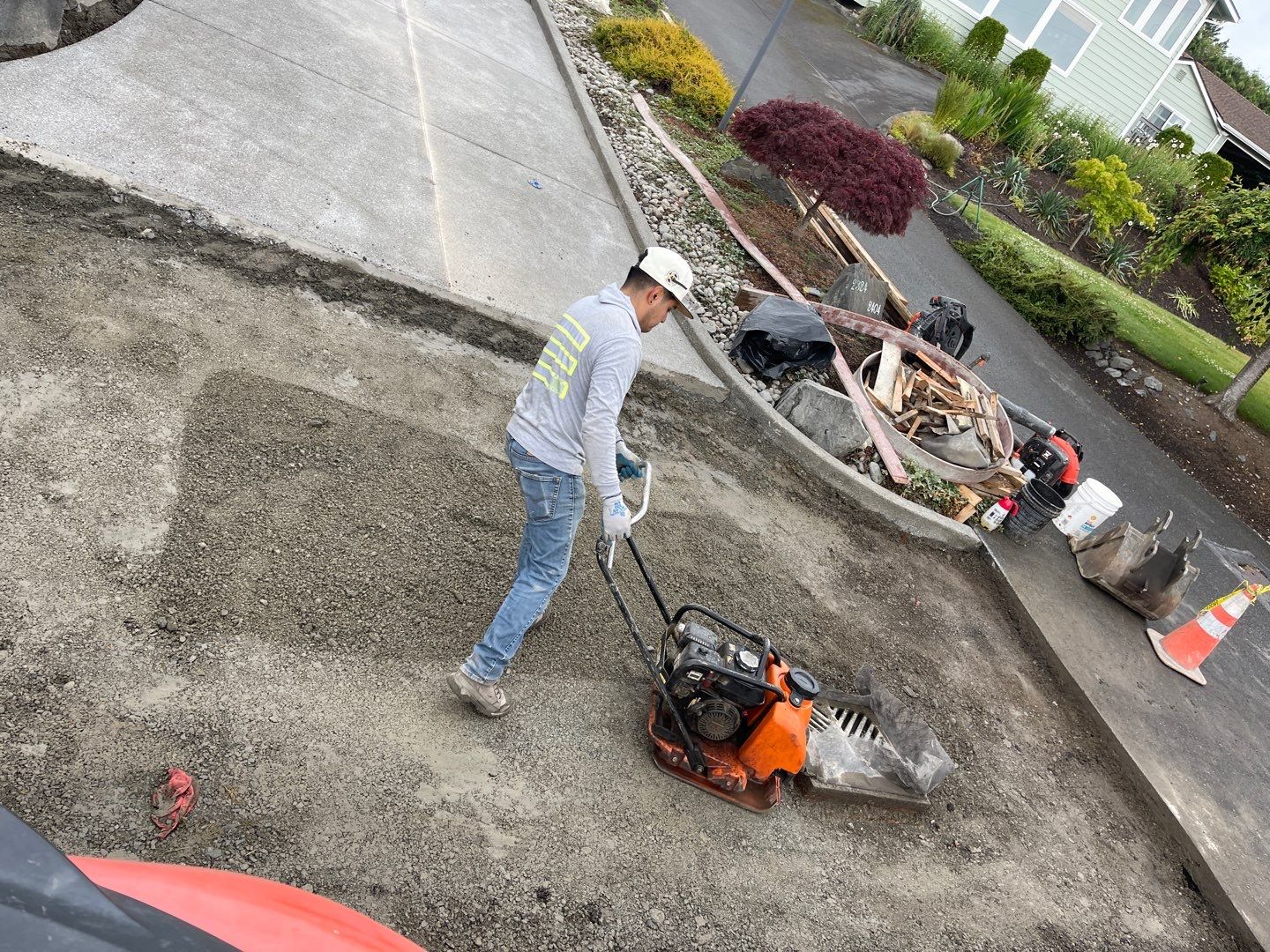 Concrete Driveway Makeover w/ Asphalt Patch | Everett  by Jireh Asphalt & Concrete Inc 