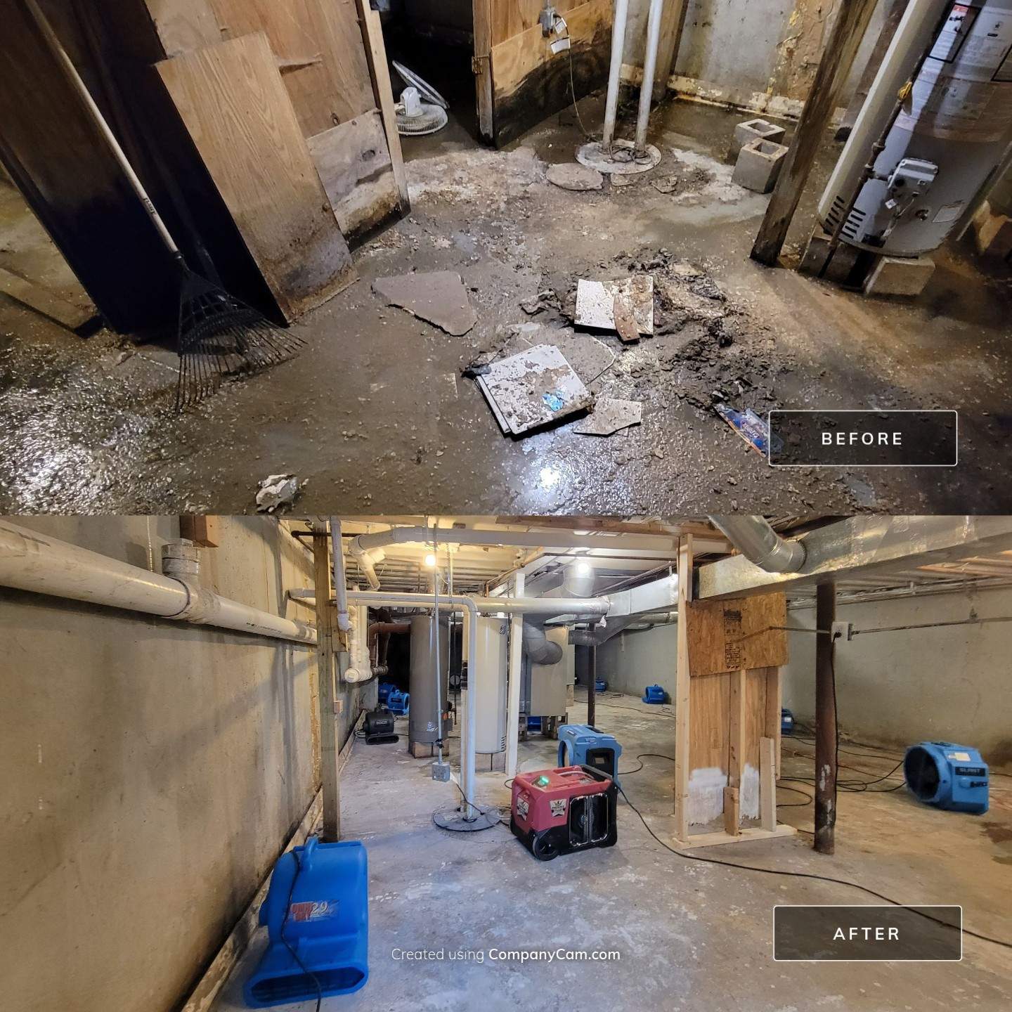 Overhead Sewage Pipe Burst by Chicagoland Water Medics