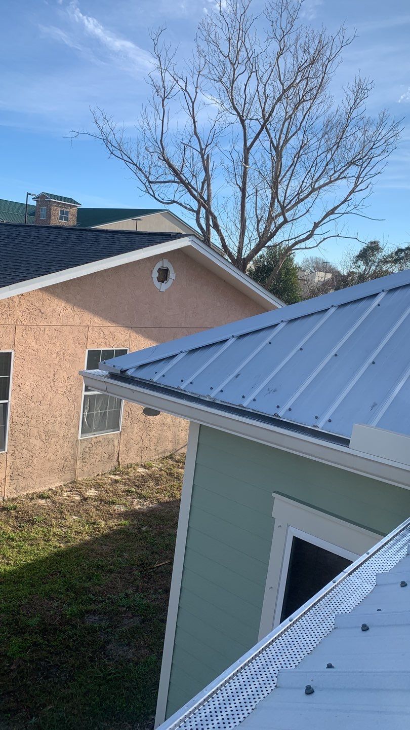 Seamless Gutter Installation Using K-Style Gutters And Gutter Guards by Gutter Professors