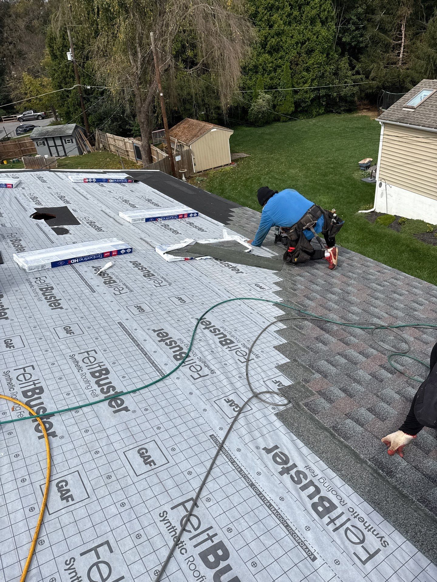 Residential Roofing Installation using GAF Timberline HDZ by Matter Roofing & Construction