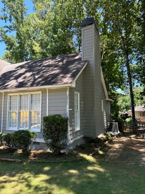 Exterior Painting and Chimney Siding Refresh in Woodstock, Georgia
