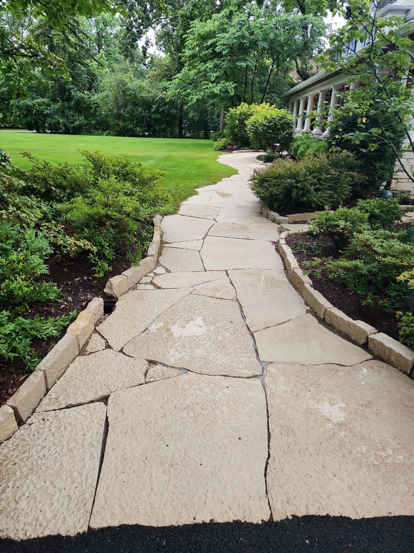 Glenview stone repair, and cleaning by Northern Power Washing LLC.