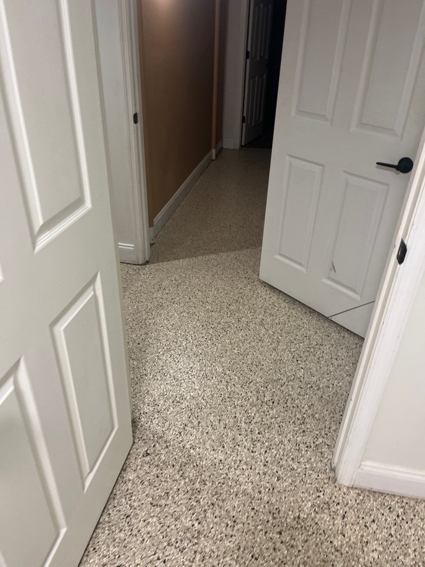 Basement Floor Coating using Shoreline by My Garage Floor Guys