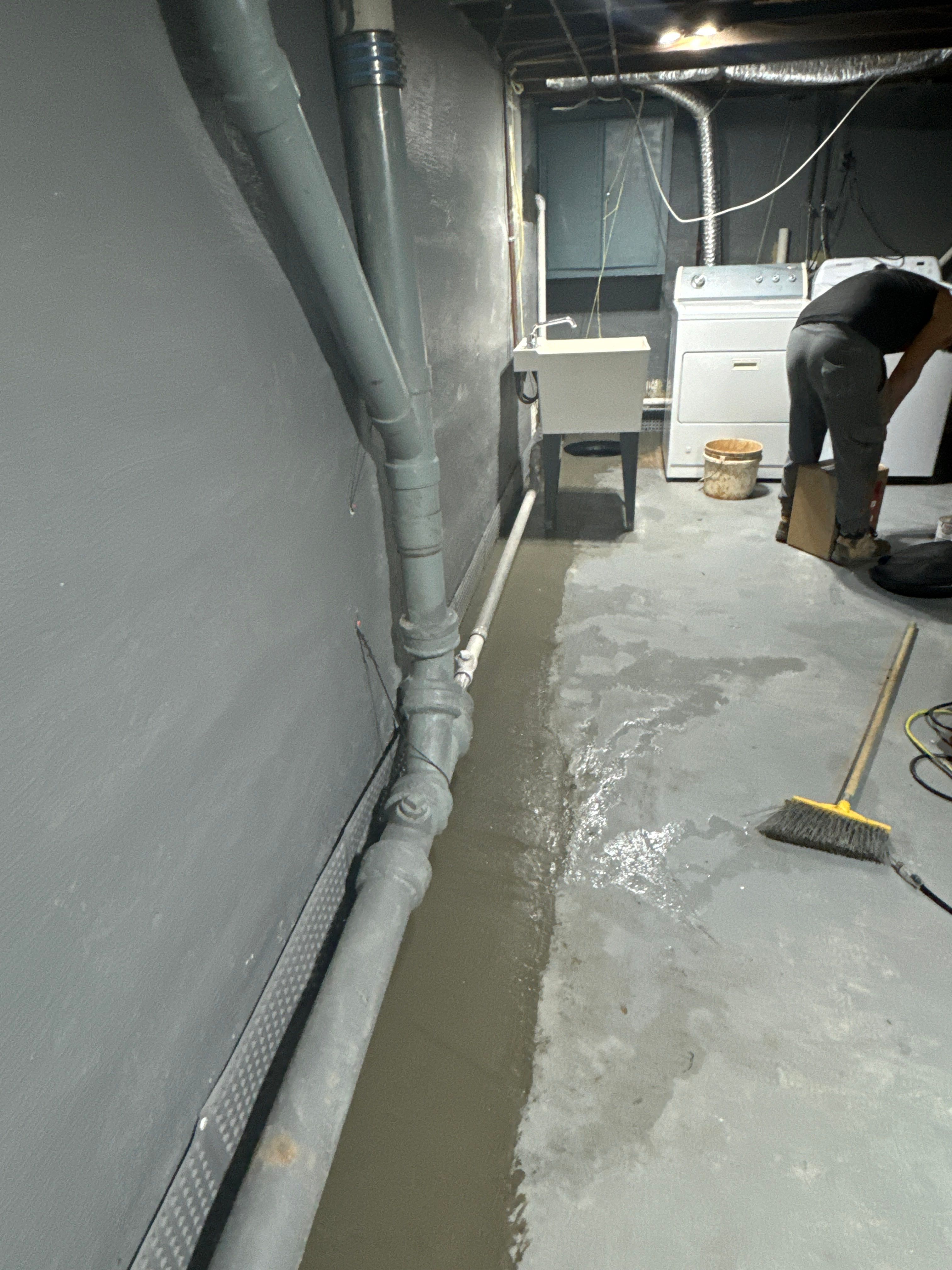 Interior French Drain River Edge NJ by Pure Service Pro, LLC 