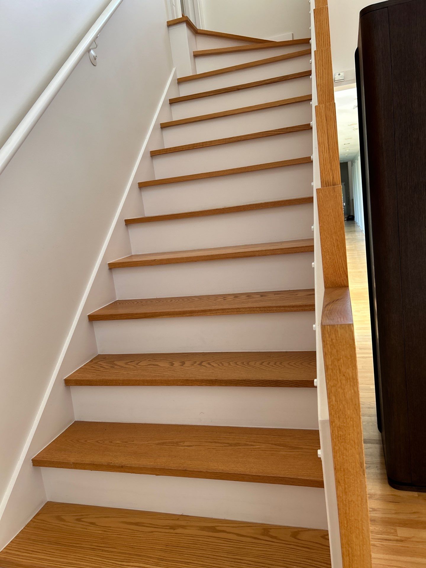 Natural Red Oak floor refinish by Footprints Floors of East Atlanta