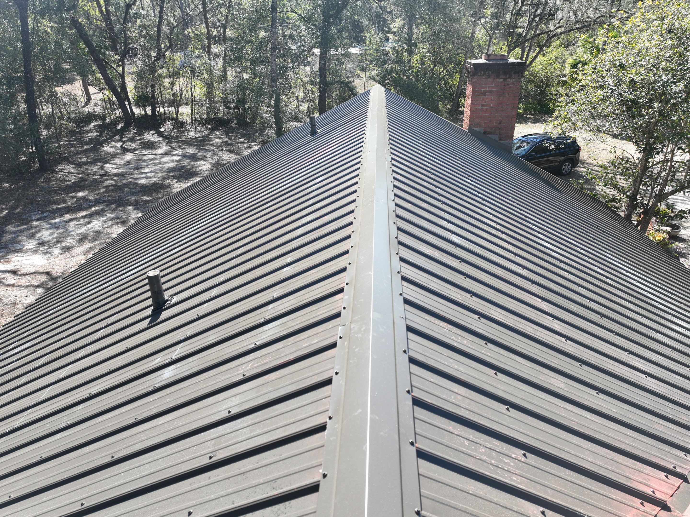 Taupe Exposed Fastener by Reimagine Roofing
