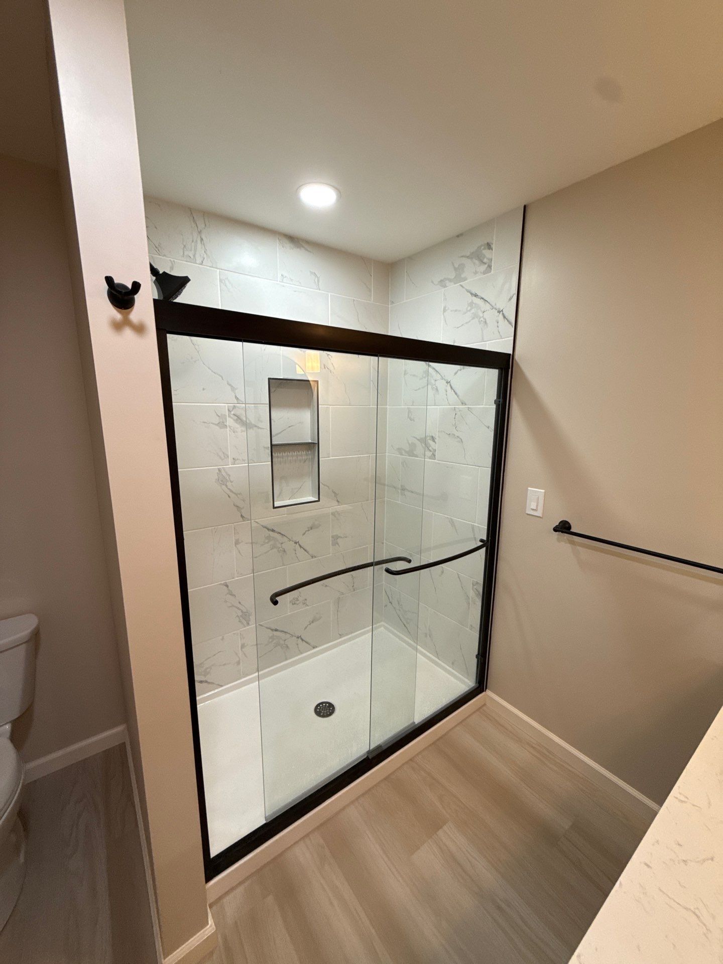 Bathroom and Powder Room Remodel by For Him Contracting