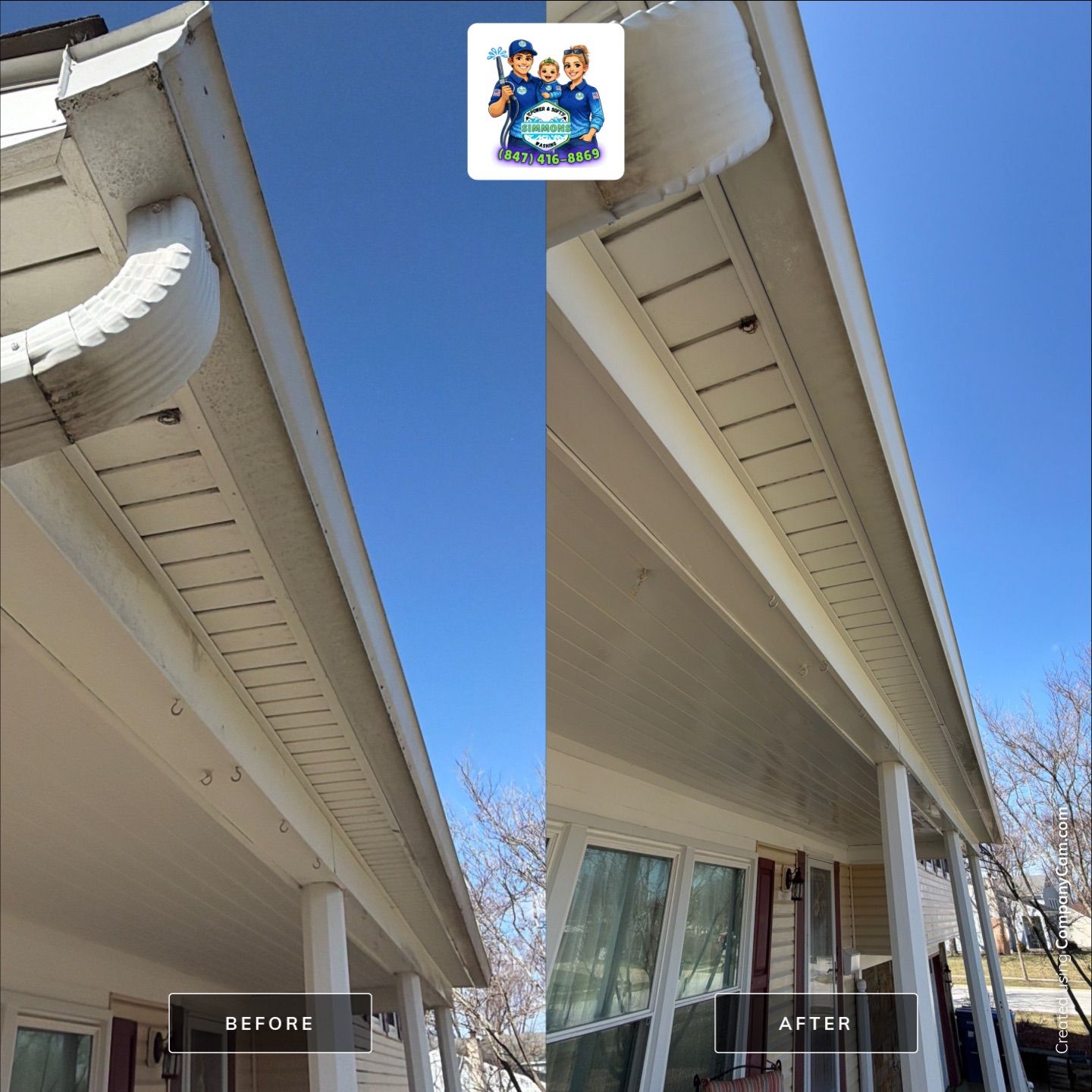 Project in Schaumburg by Simmons Power & Soft Washing