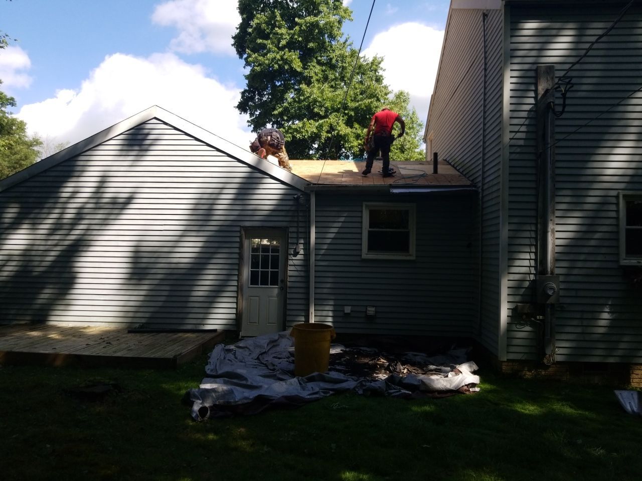 Residential Roofing Installation using owens corning duration, Harbor Blue by Absolute Roofing and Construction