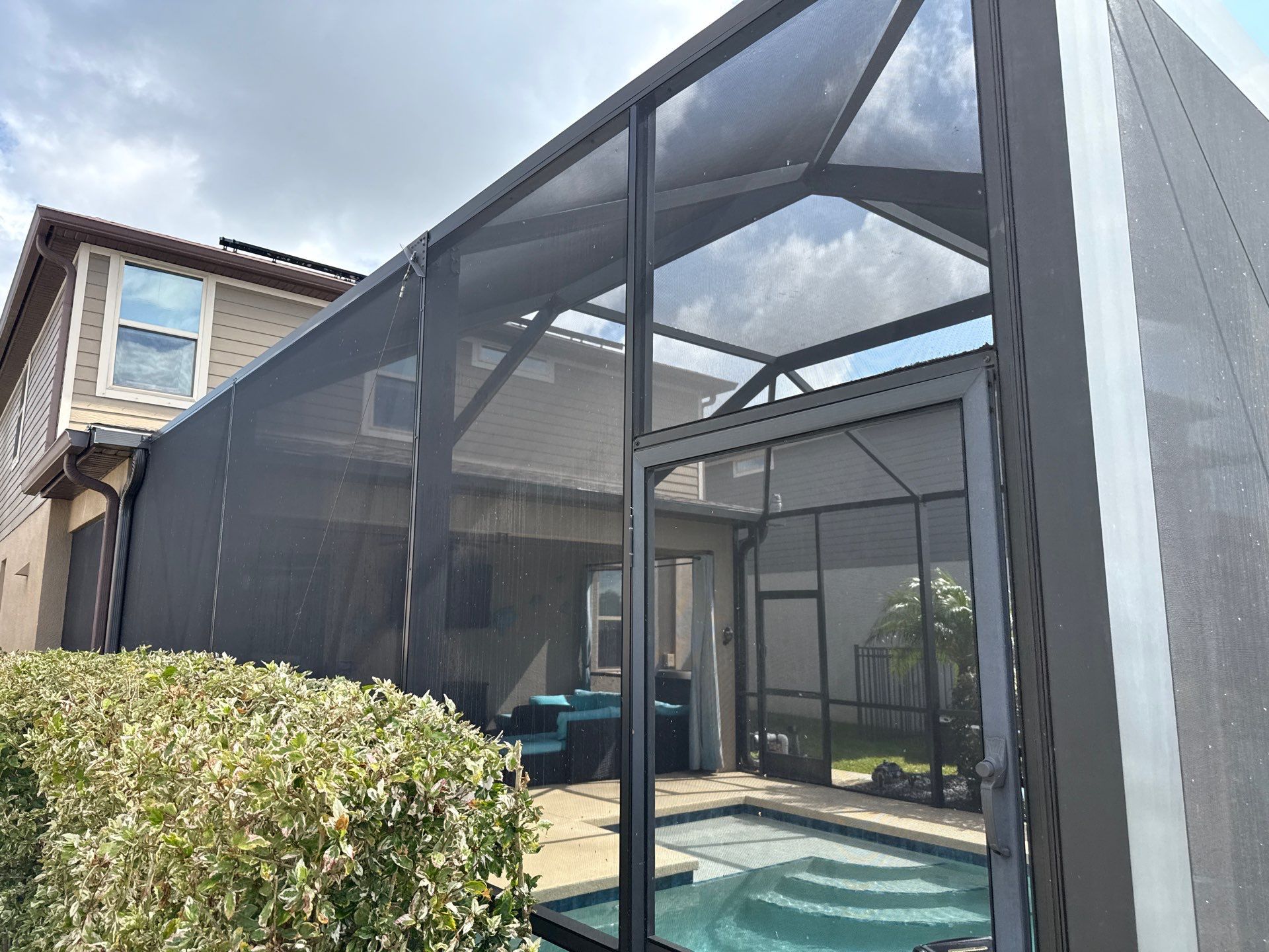 Roof Soft Wash, Pool Deck & Screen Enclosure Cleaning – Trevesta Community, Palmetto, FL by Sunshine AquaWash