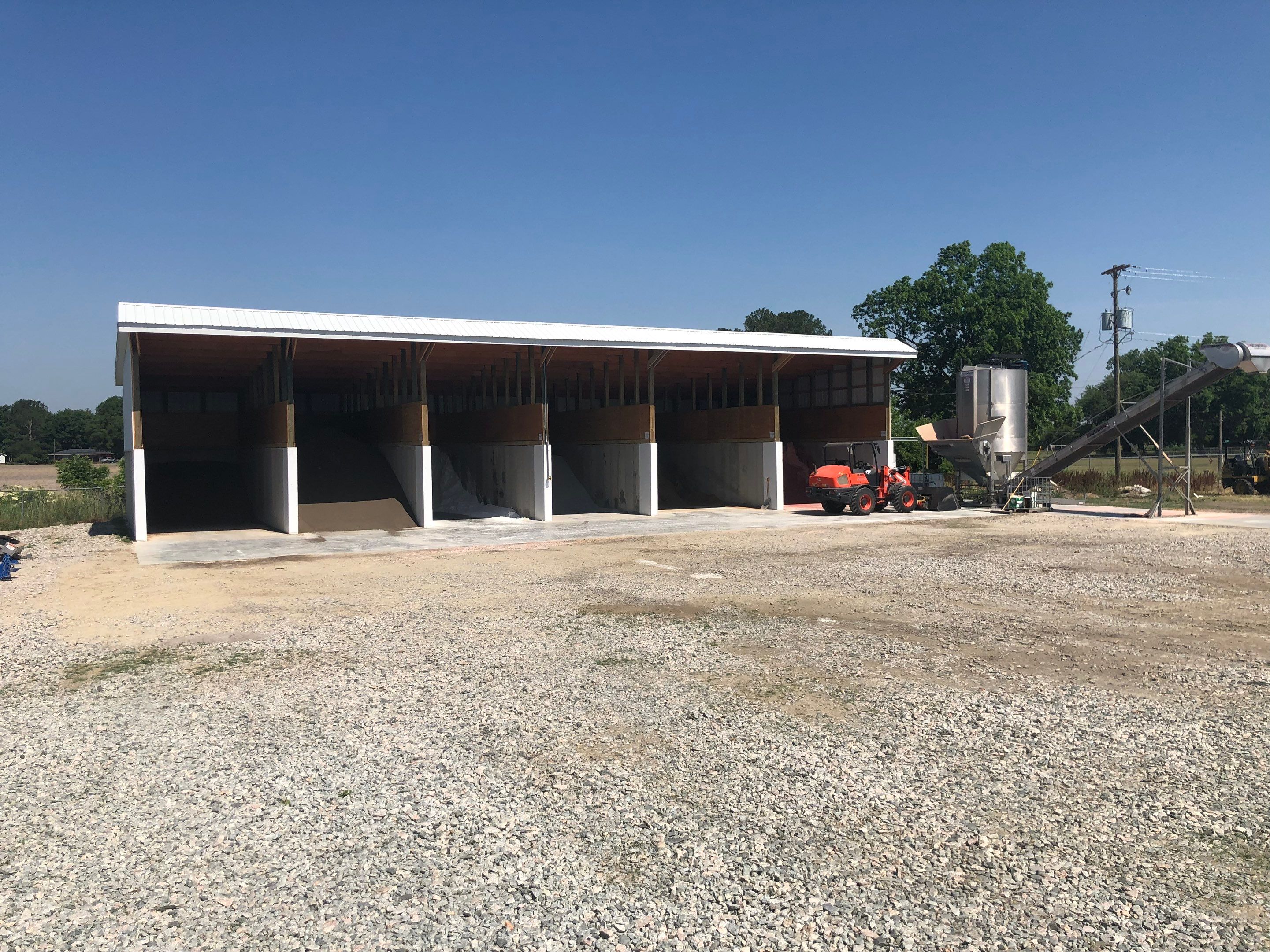 Turnkey Construction – Six-Bay Fertilizer Storage Shelter by S.W. Contracting & Consulting