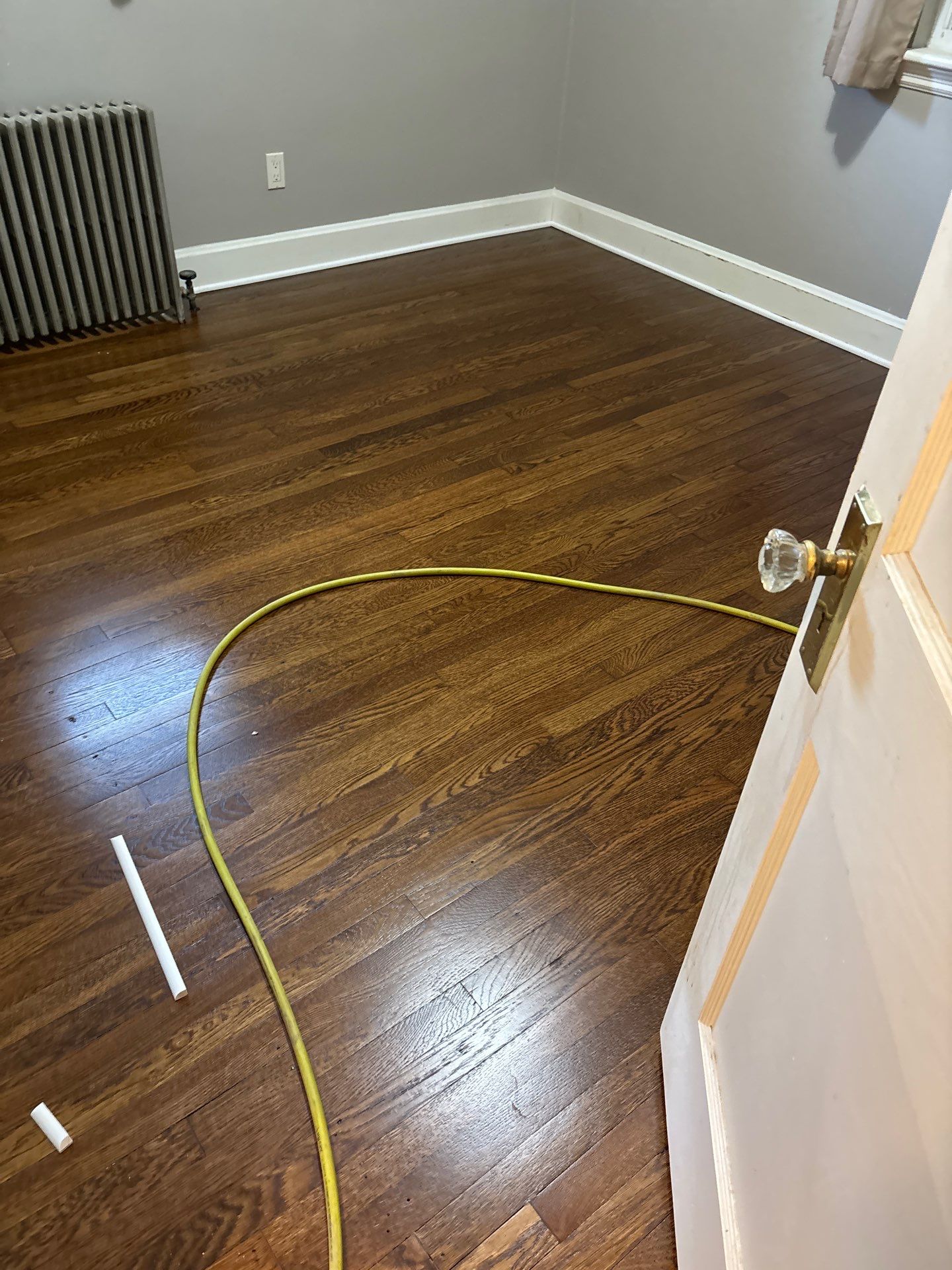 Custom Hardwood Floor Sanding and Dark Stain Refinishing in Fort Mitchell by Footprints Floors Kentucky