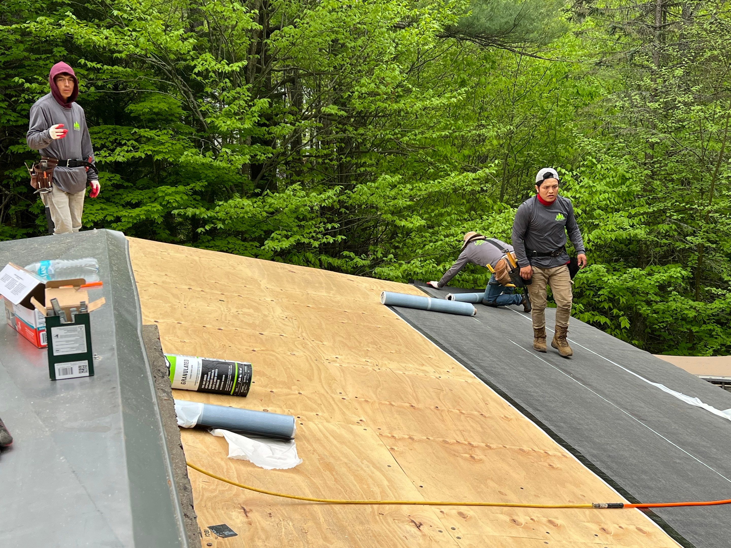 Warm Roof Install On a Deck Home by Tall pine roofing