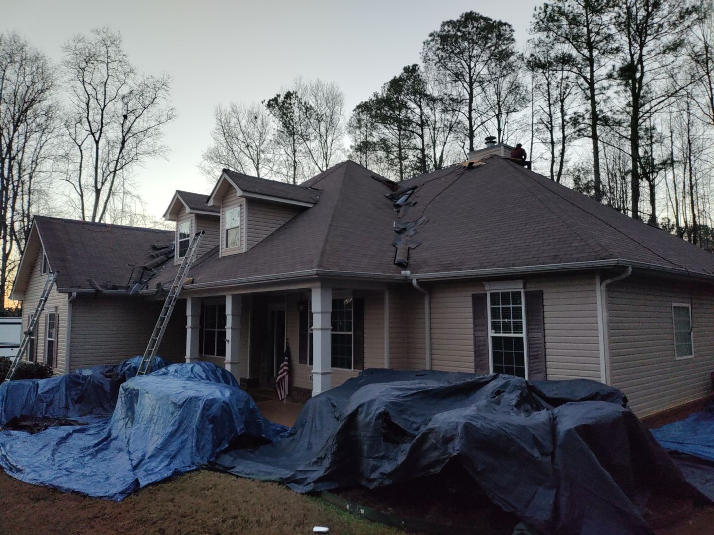 Residential Roofing Installation using Owens Corning by Inspector Roofing and Restoration